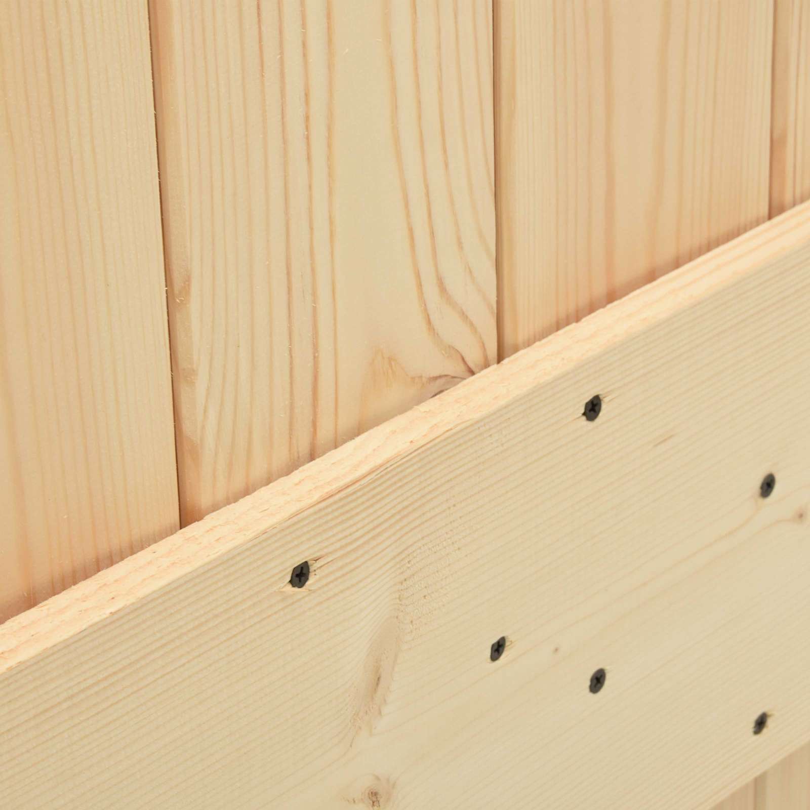 Klizna vrata Prirodna i bijela 80 x 210 cm Čvrsta borovina