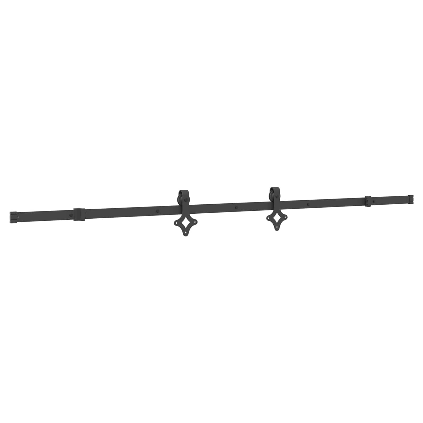Klizna vrata NARVIK Prirodna i crna 90 x 210 cm (213,5 cm)