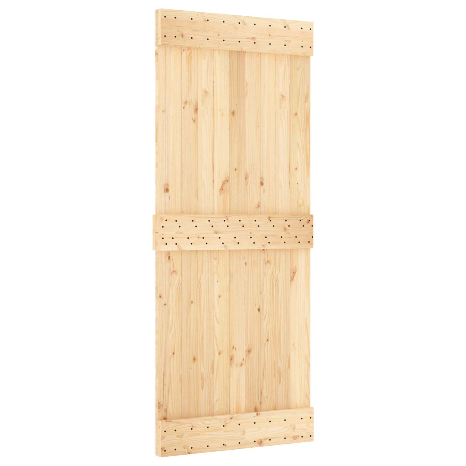 Klizna vrata NARVIK Prirodna i crna 85 x 210 cm (213,5 cm)