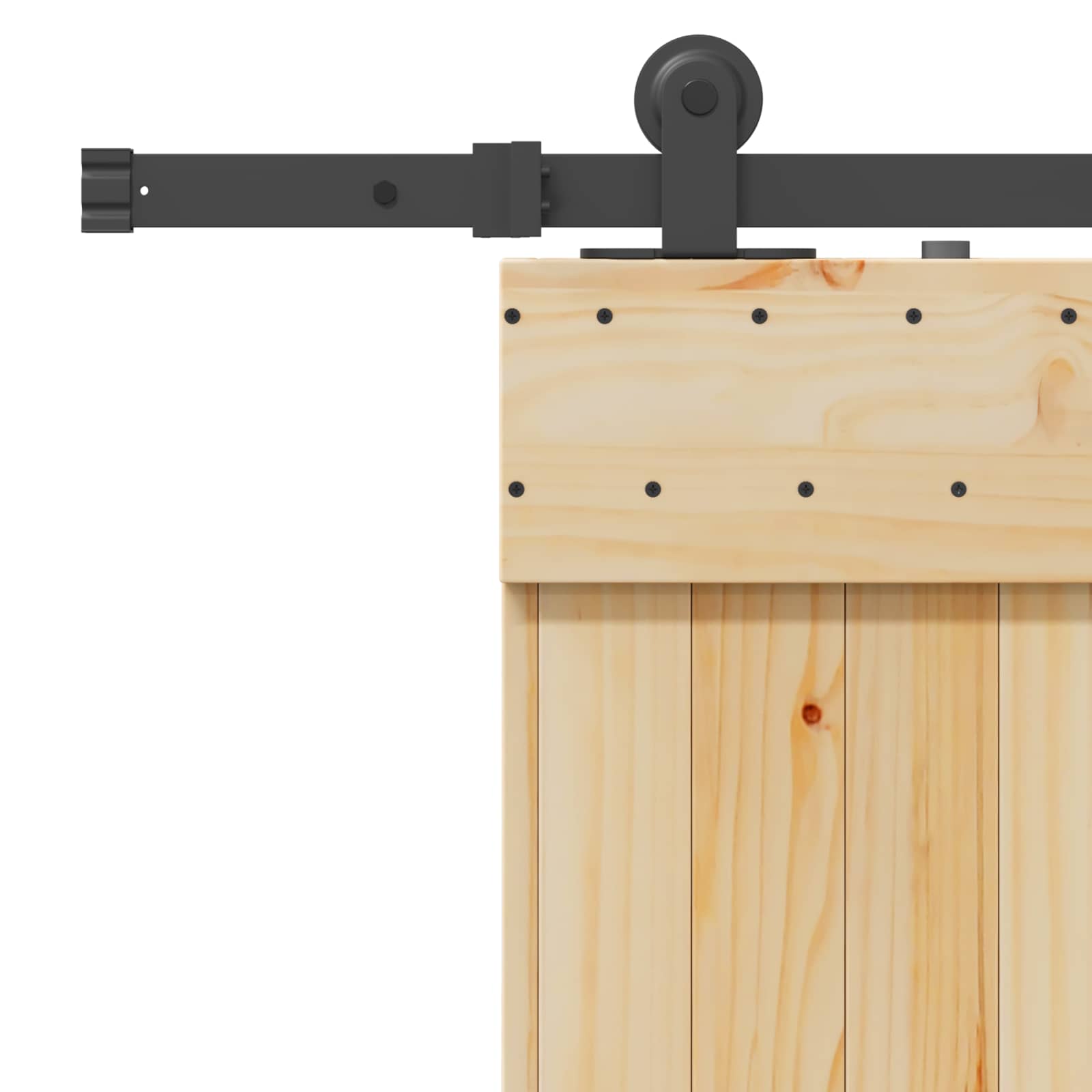 Klizna vrata NARVIK Prirodna i crna 70 x 210 cm (213,5 cm)