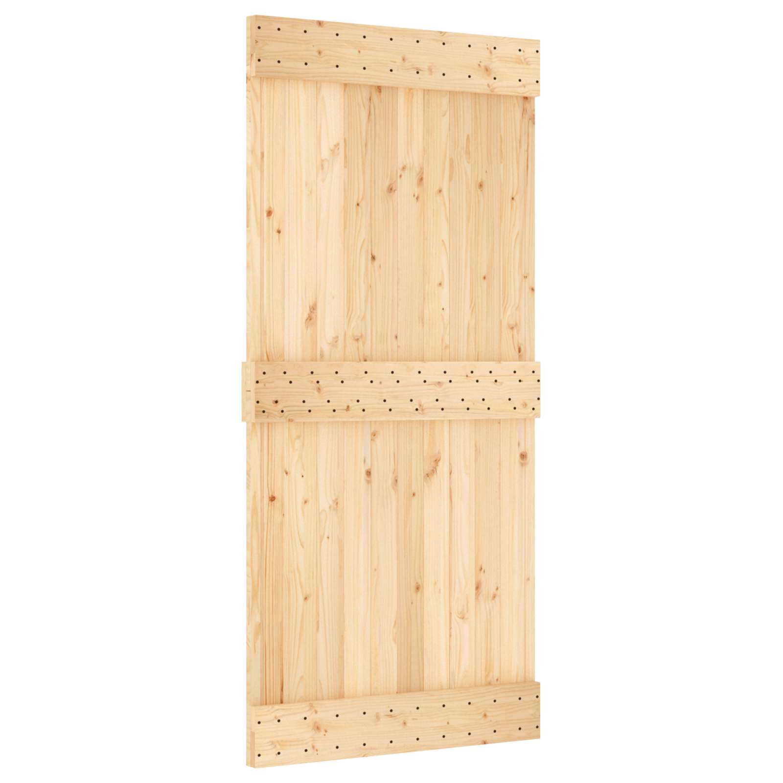 Klizna vrata NARVIK Prirodna i crna 95 x 210 cm (213,5 cm)