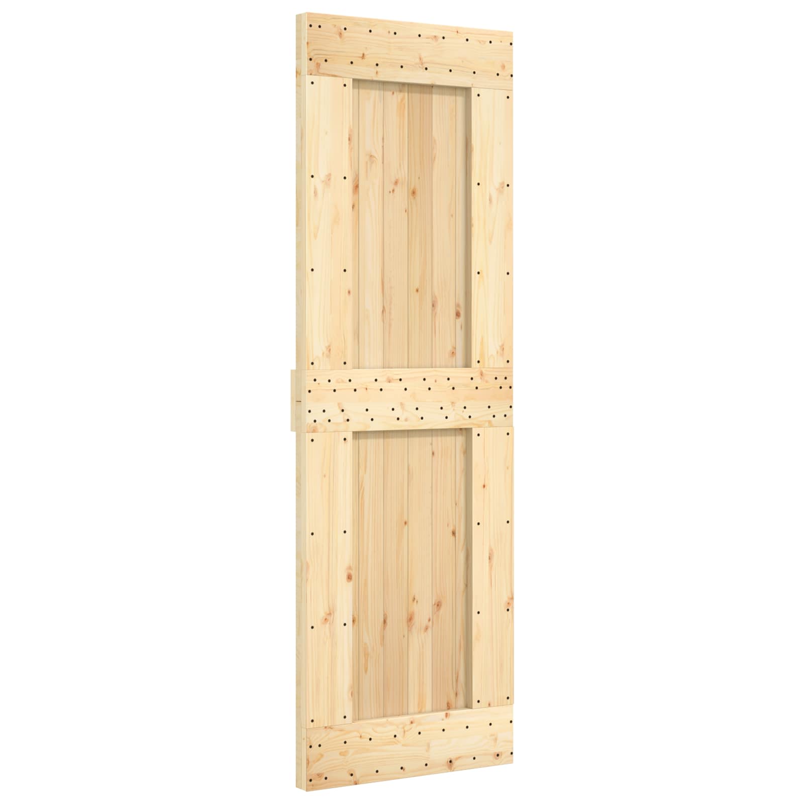 Klizna vrata NARVIK Prirodna i crna 70 x 210 cm (213,5 cm)