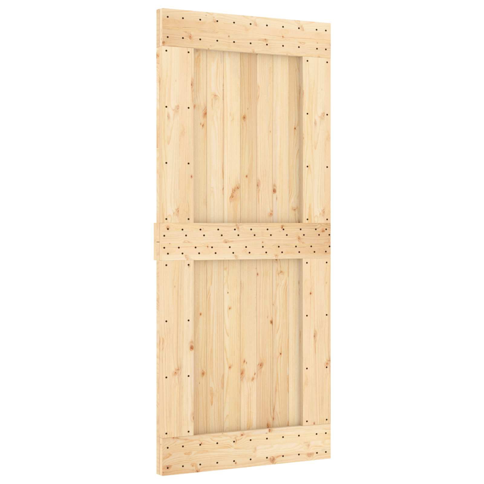 Klizna vrata NARVIK Prirodna i crna 90 x 210 cm (213,5 cm)