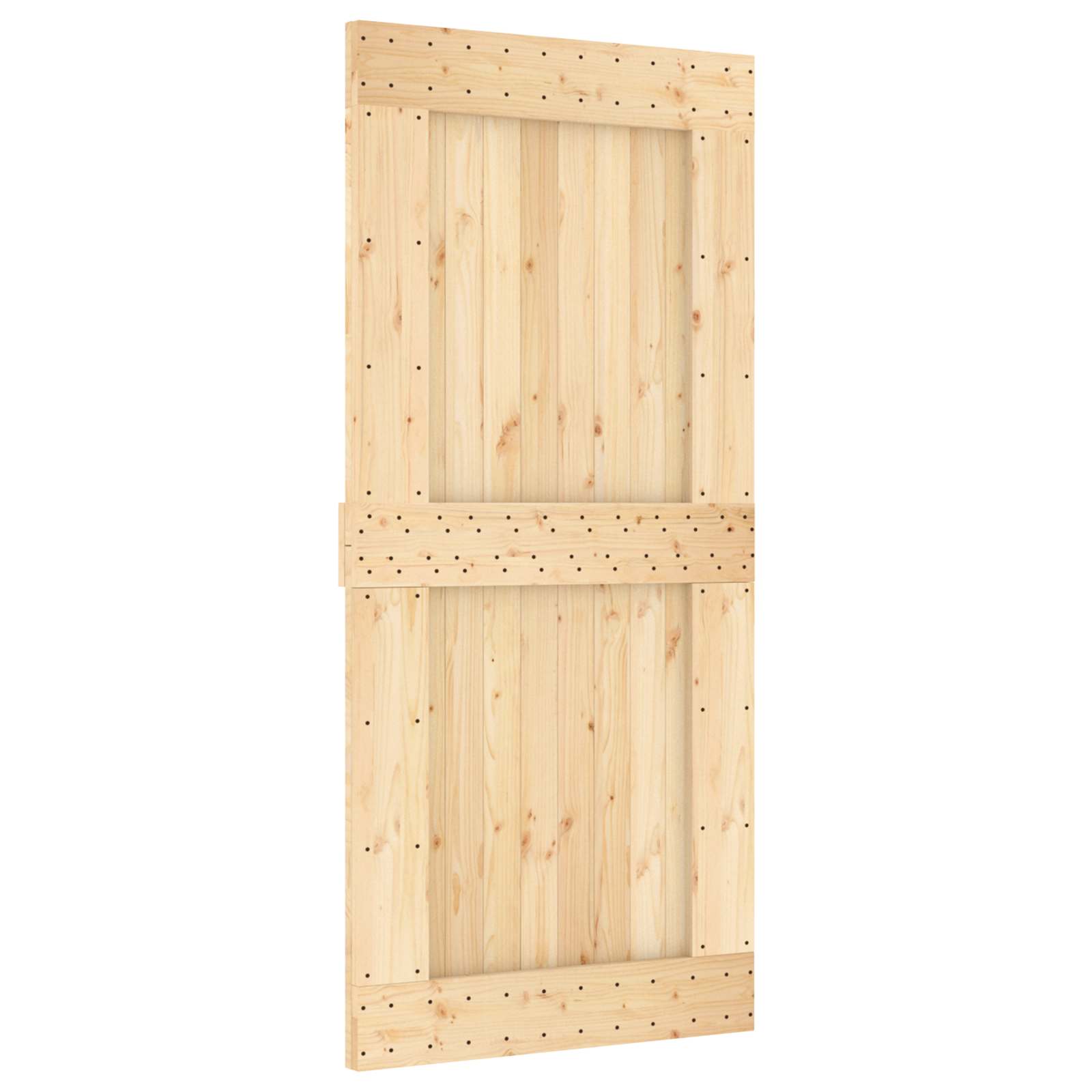 Klizna vrata NARVIK Prirodna i crna 95 x 210 cm (213,5 cm)