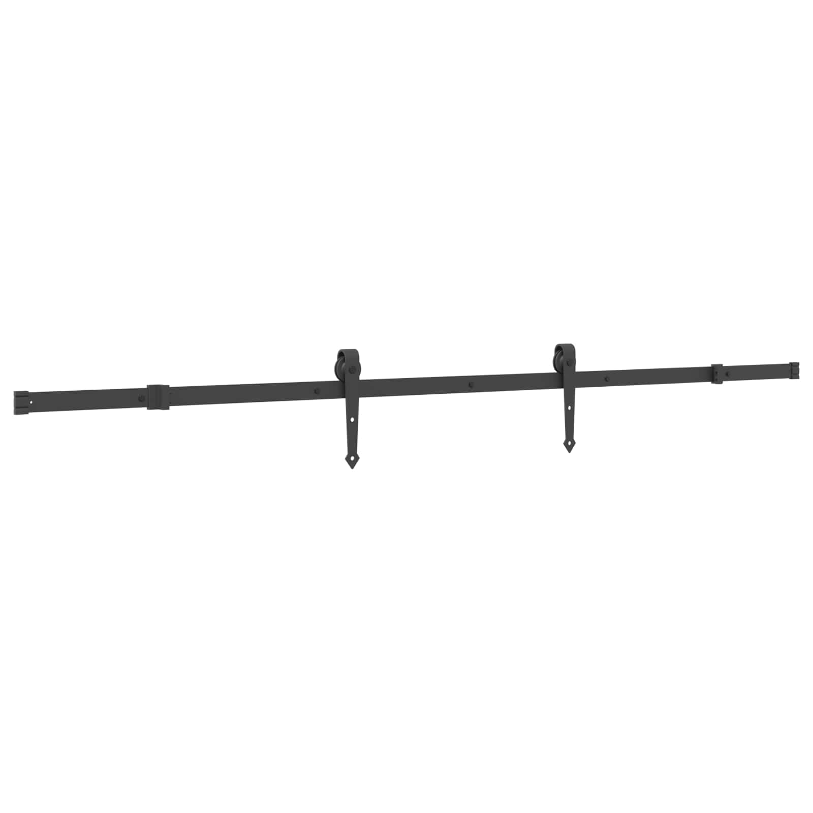 Klizna vrata NARVIK Prirodna i crna 100 x 210 cm (213,5 cm)