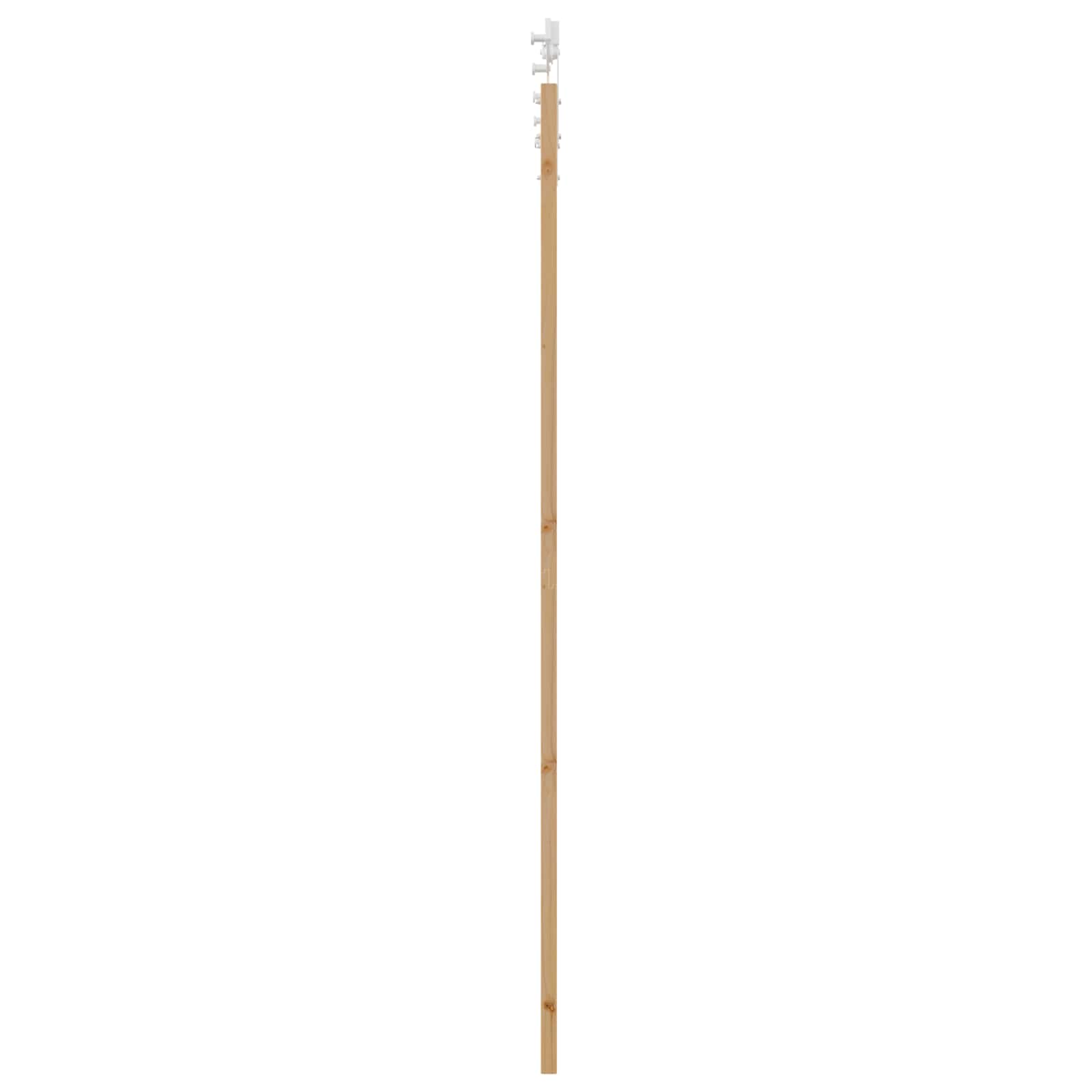 Klizna vrata Prirodna i bijela 83 x 232 cm Masivna borovina