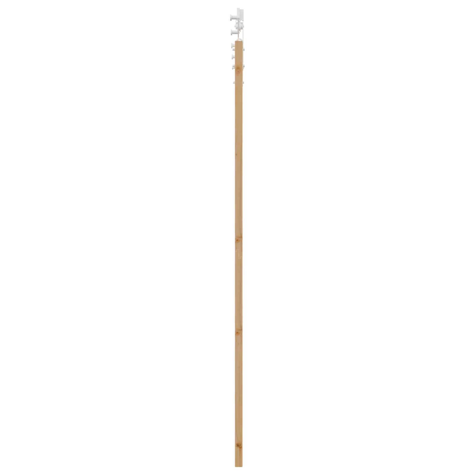 Klizna vrata Prirodna i bijela 73,5 x 211 cm Masivna borovina