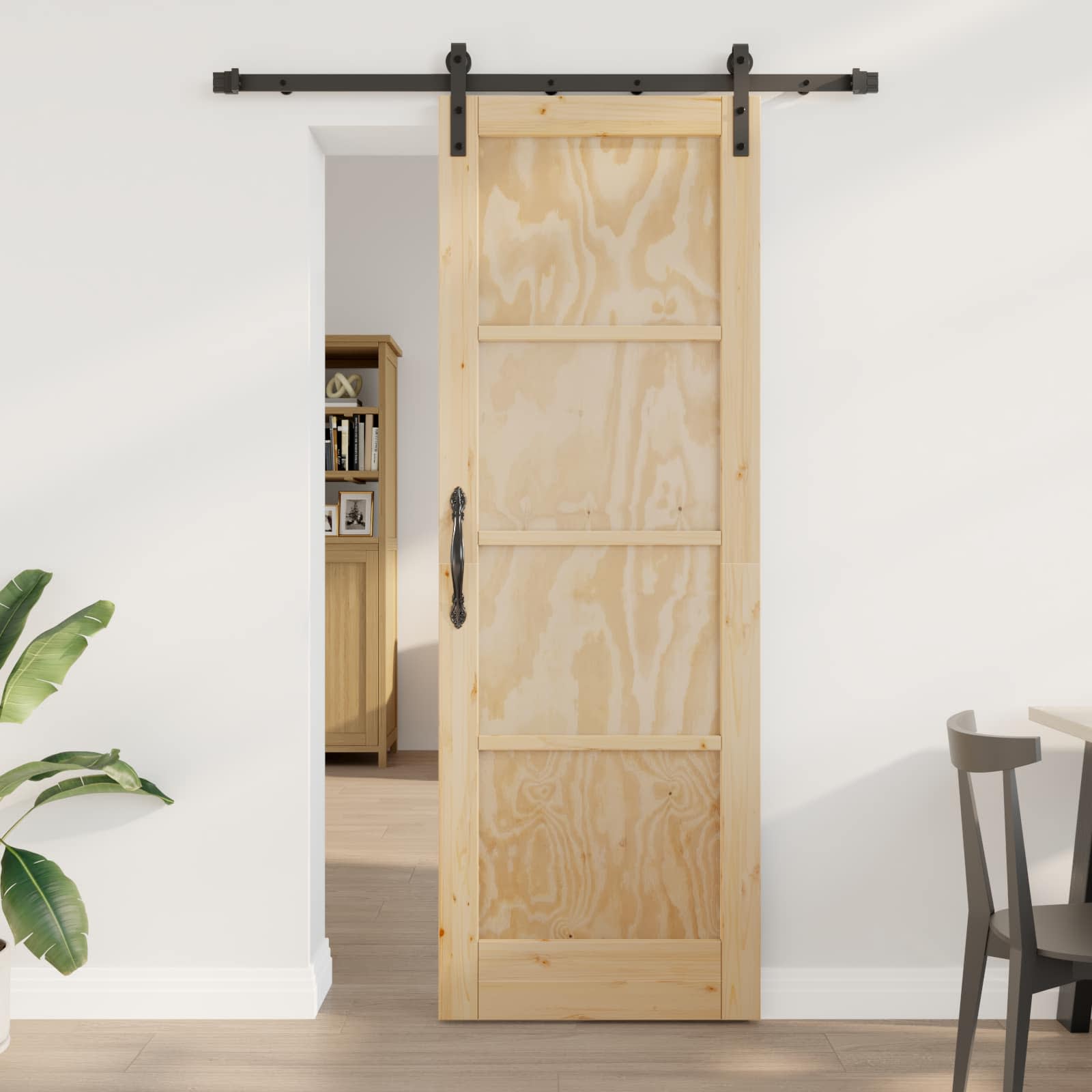 Klizna vrata Prirodna 73,5 x 211 cm Masivna borovina