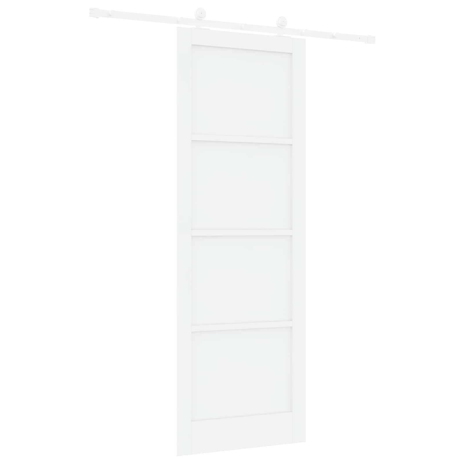 Klizna vrata Bijela 83 x 232 cm Masivna borovina