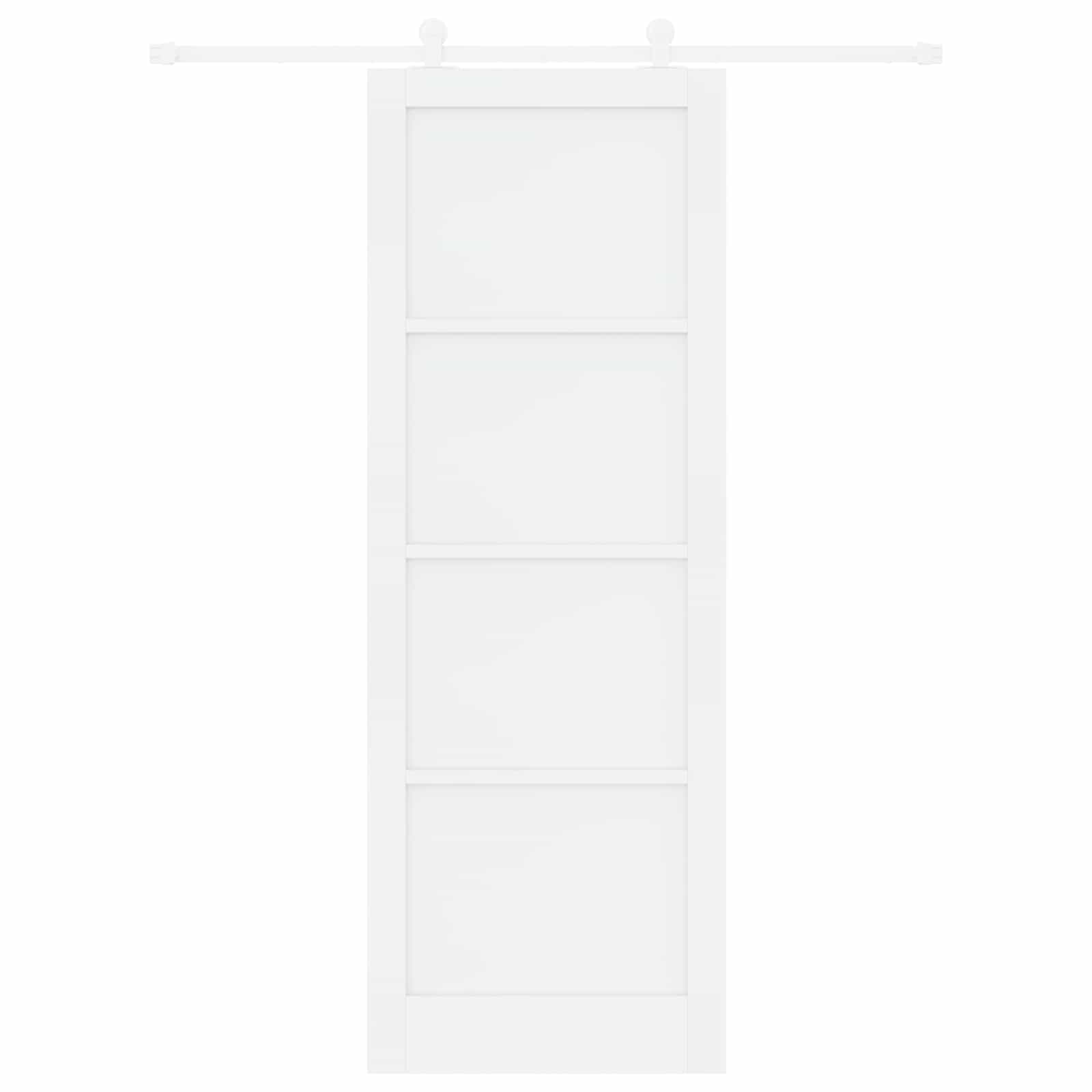 Klizna vrata Bijela 83 x 232 cm Masivna borovina