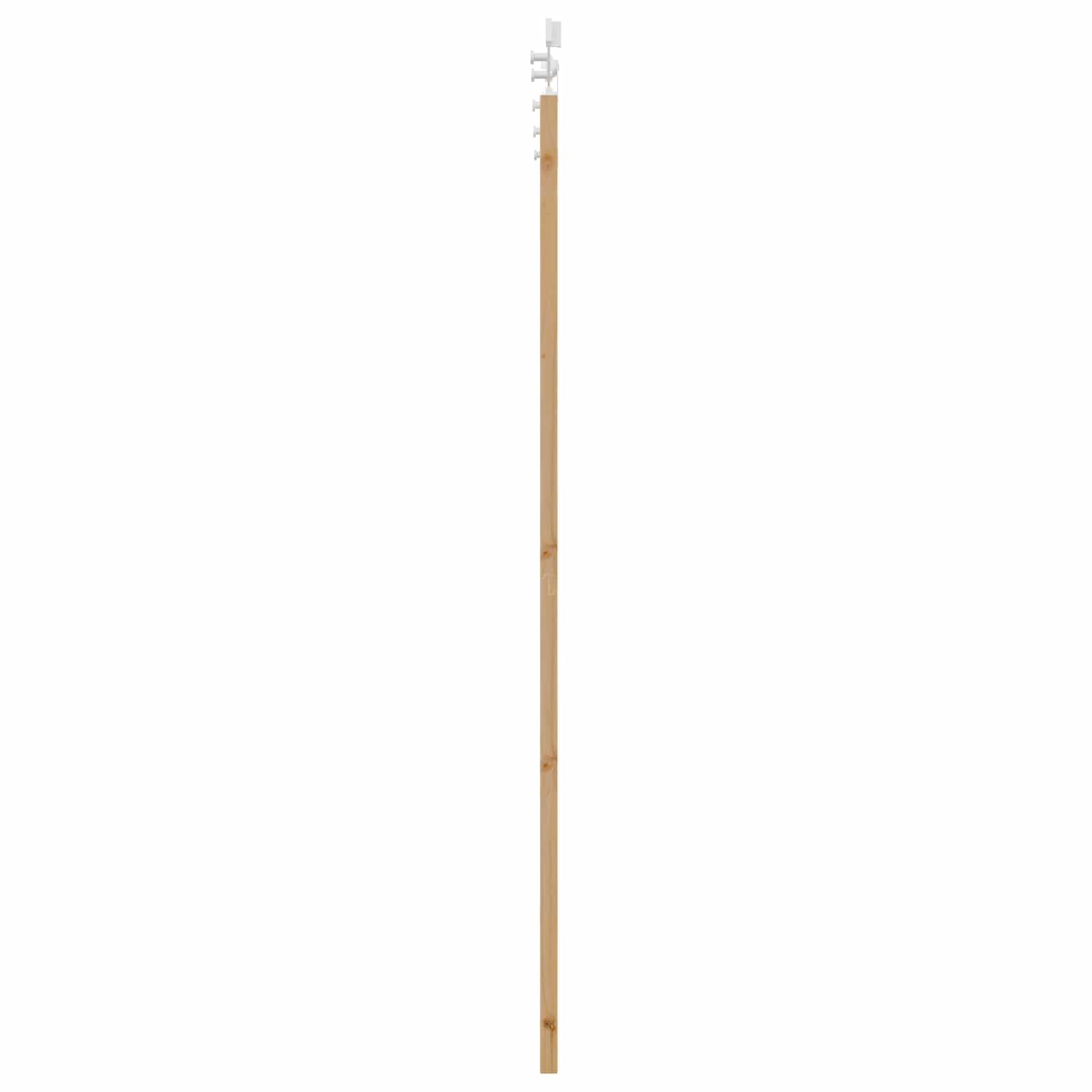 Klizna vrata Prirodna i bijela 86 x 211 cm Masivna borovina