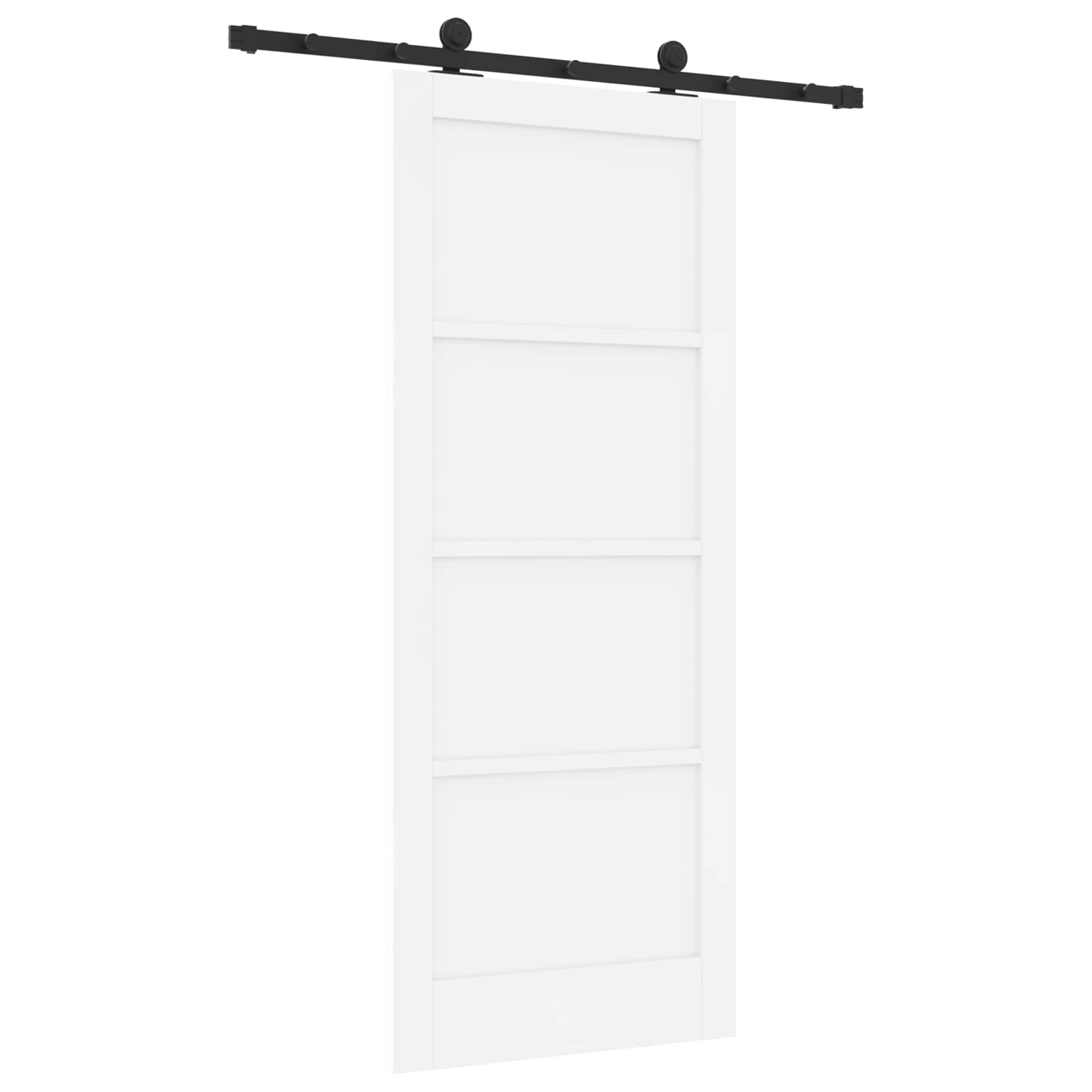 Klizna vrata ORKDAL Bijela 83 x 202 cm Masivna borovina