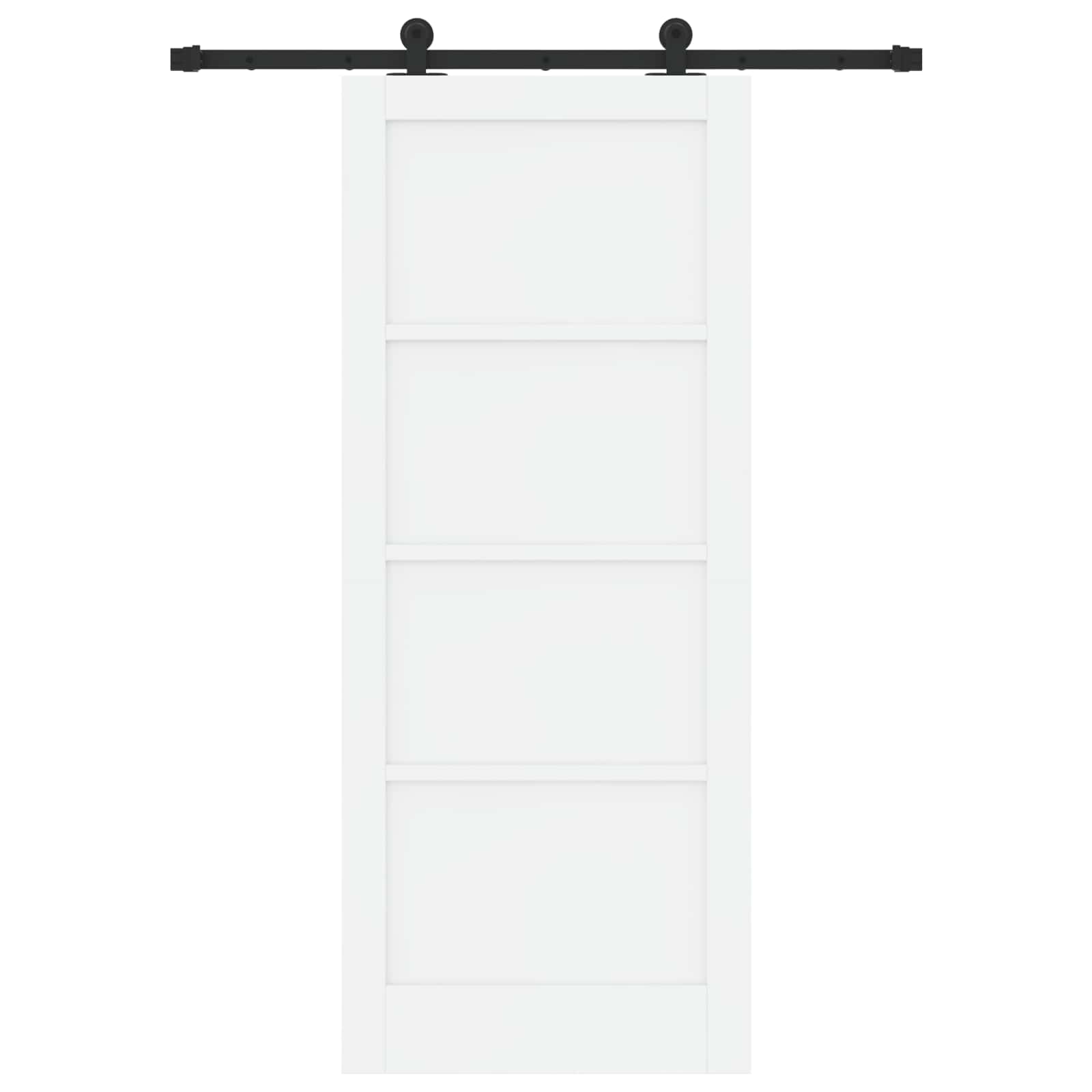 Klizna vrata ORKDAL Bijela 83 x 202 cm Masivna borovina
