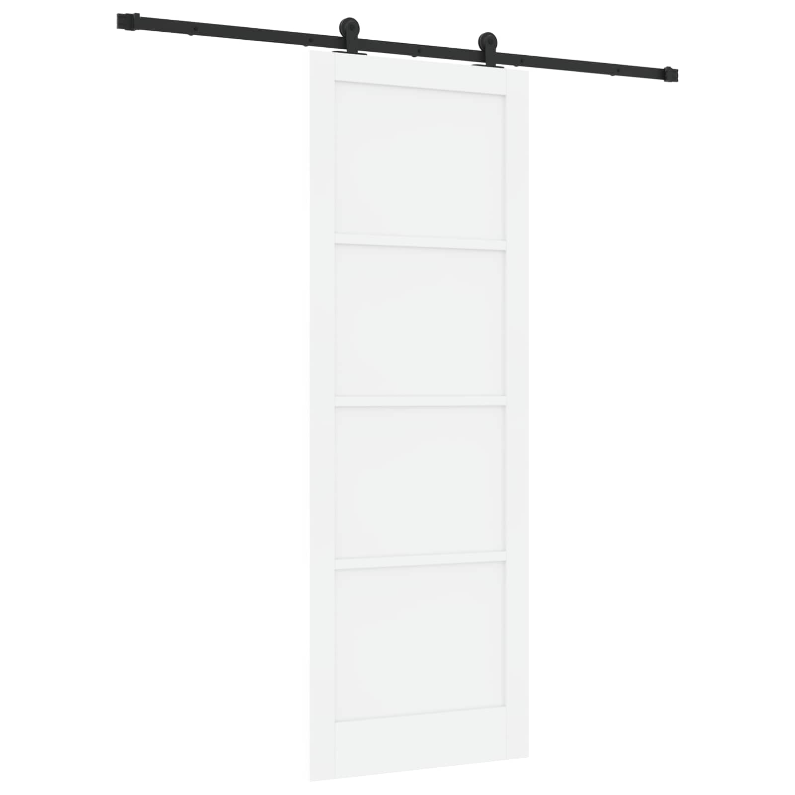 Klizna vrata ORKDAL Bijela 83 x 232 cm Masivna borovina
