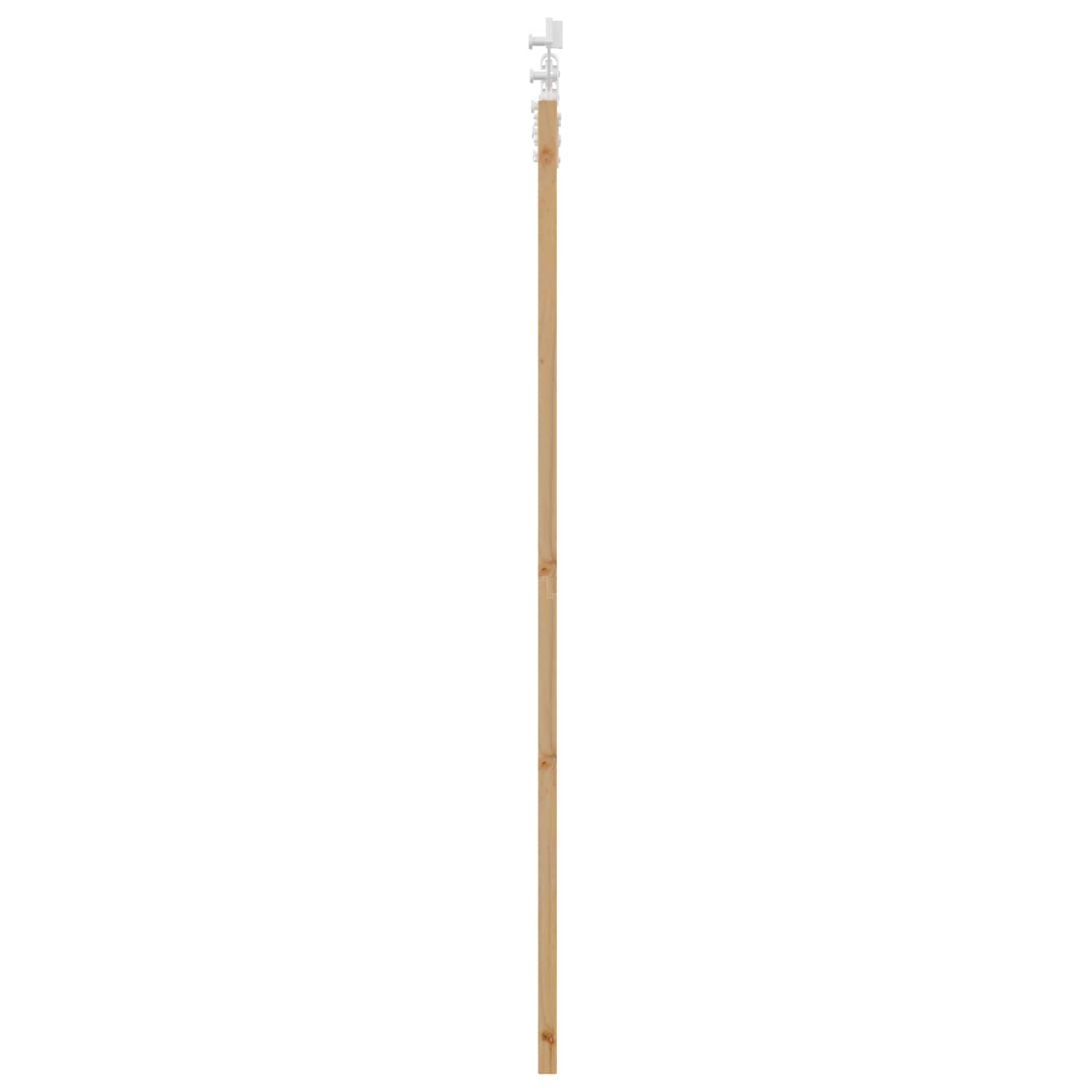 Klizna vrata Prirodna i bijela 61 x 198,5 cm Masivna borovina