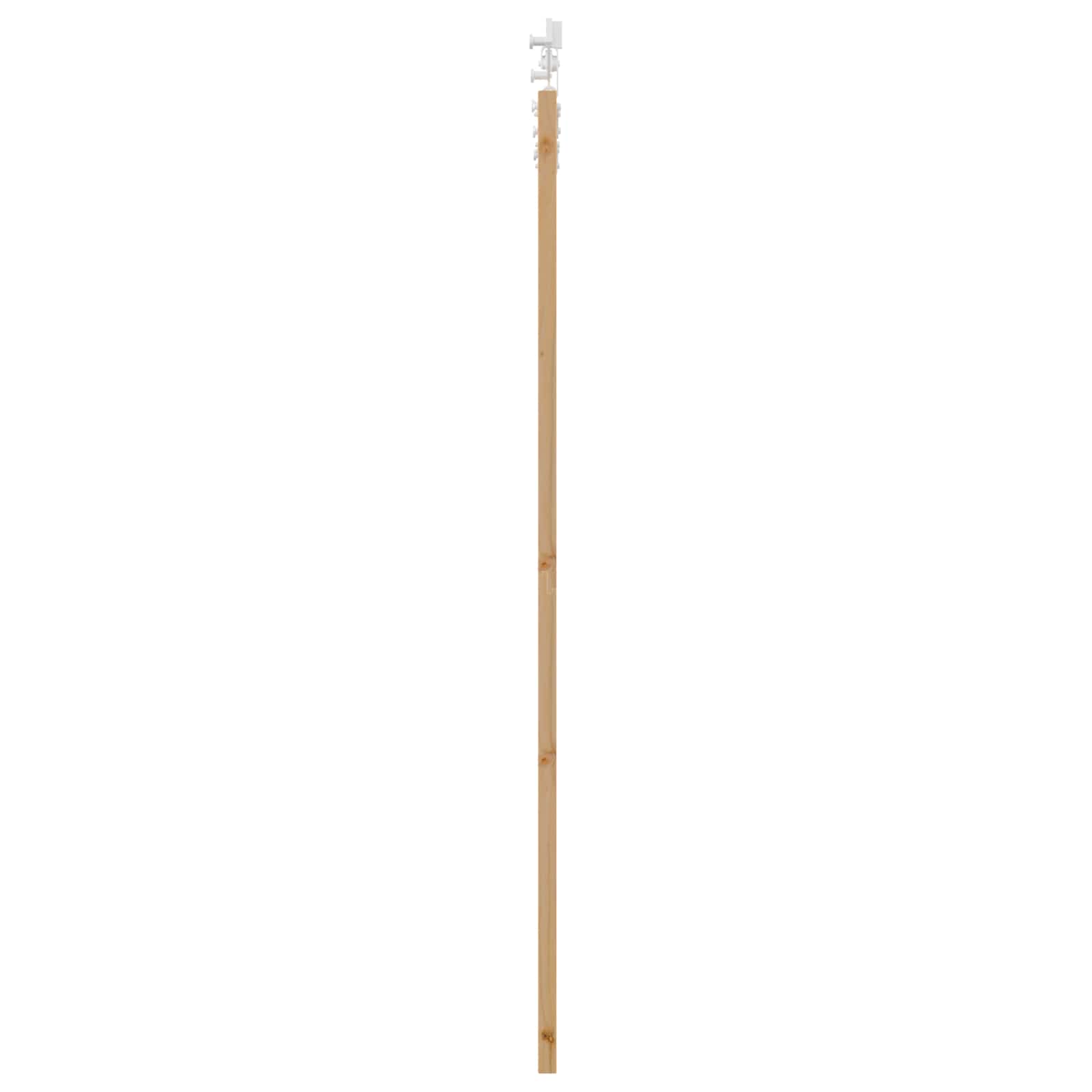 Klizna vrata Prirodna i bijela 86 x 198,5 cm Masivna borovina