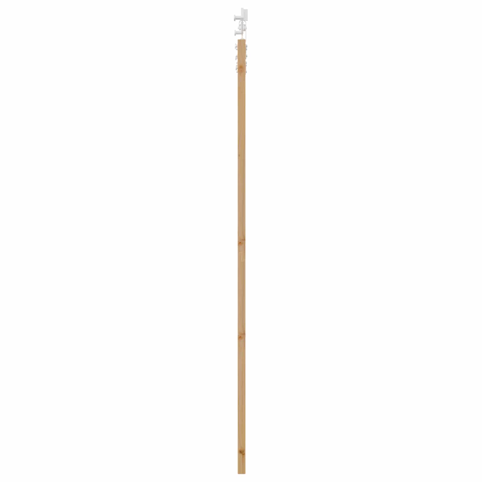 Klizna vrata Prirodna i bijela 86 x 211 cm Masivna borovina