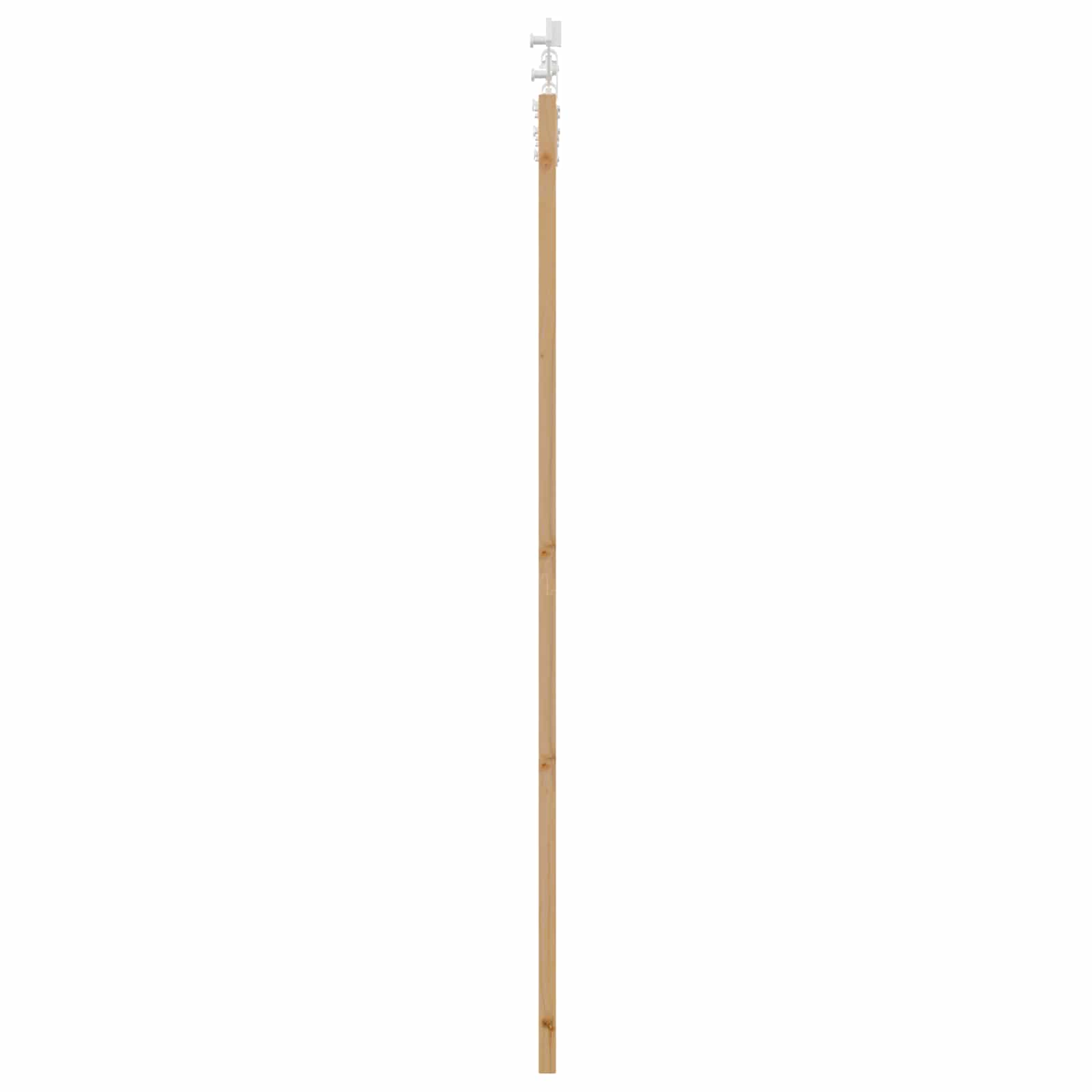Klizna vrata Prirodna i bijela 86 x 211 cm Masivna borovina