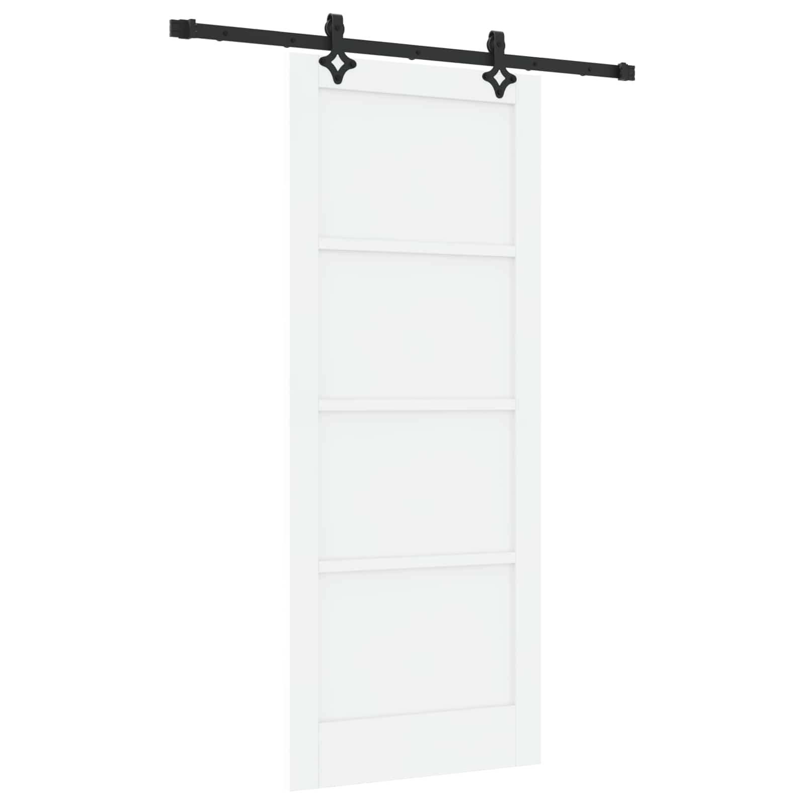 Klizna vrata ORKDAL Bijela 83 x 202 cm Masivna borovina
