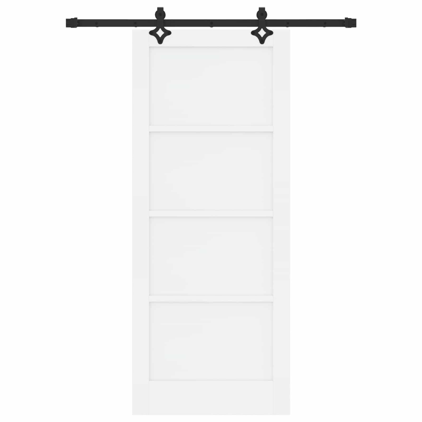 Klizna vrata ORKDAL Bijela 83 x 202 cm Masivna borovina