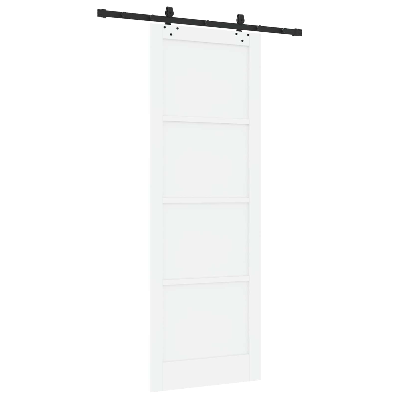 Klizna vrata ORKDAL Bijela 83 x 232 cm Masivna borovina