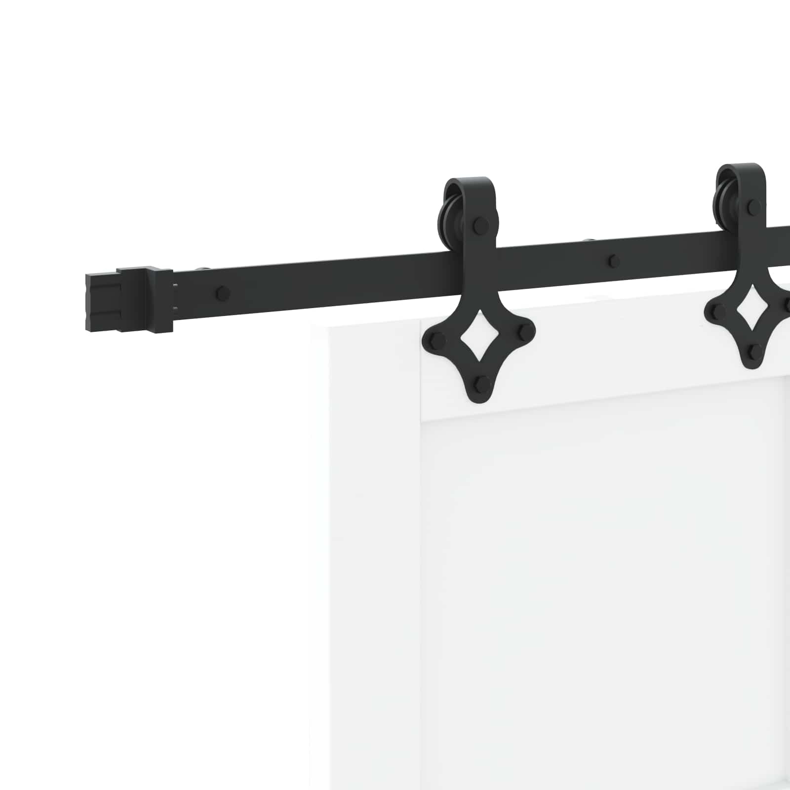 Klizna vrata ORKDAL Bijela 83 x 202 cm Masivna borovina