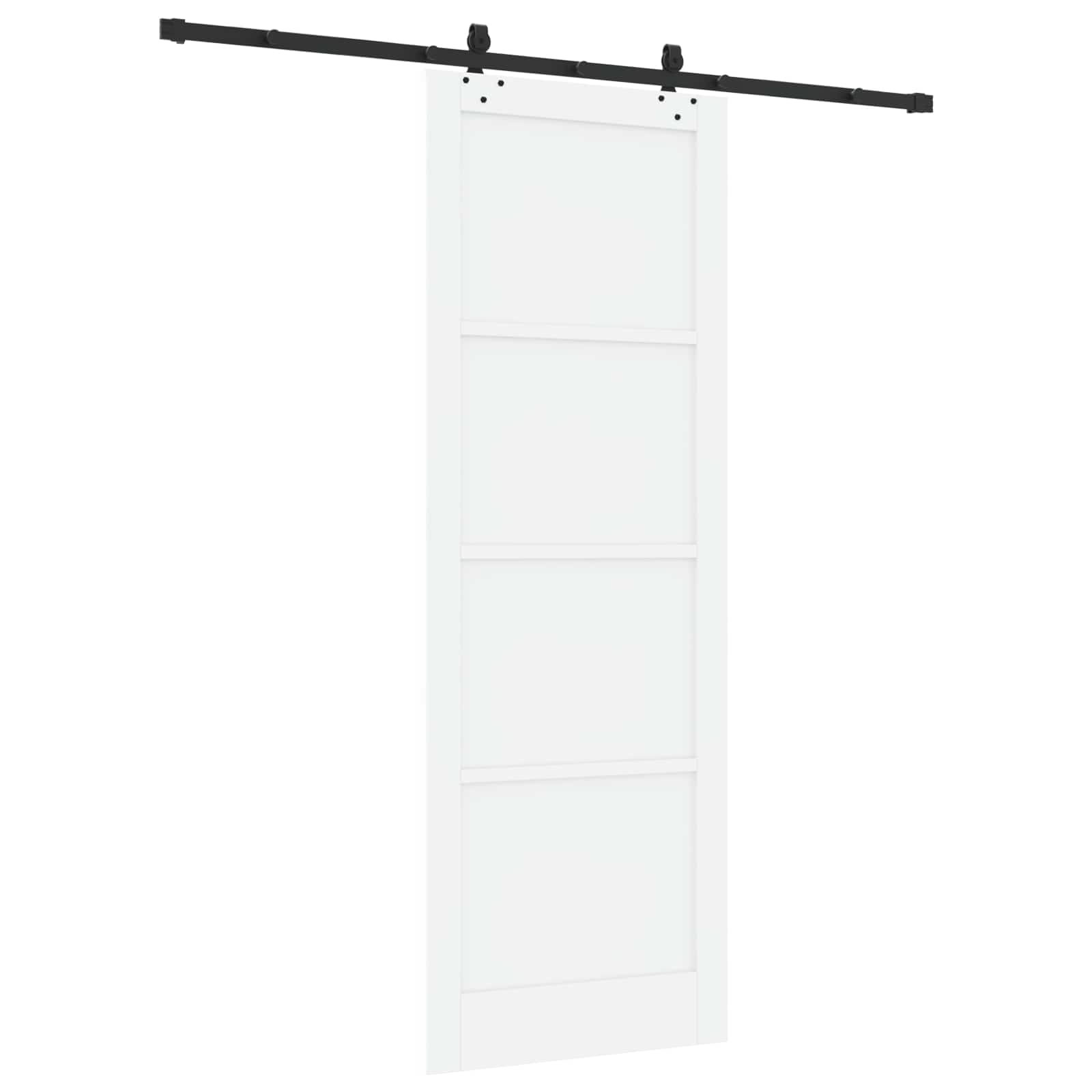 Klizna vrata ORKDAL Bijela 83 x 232 cm Masivna borovina