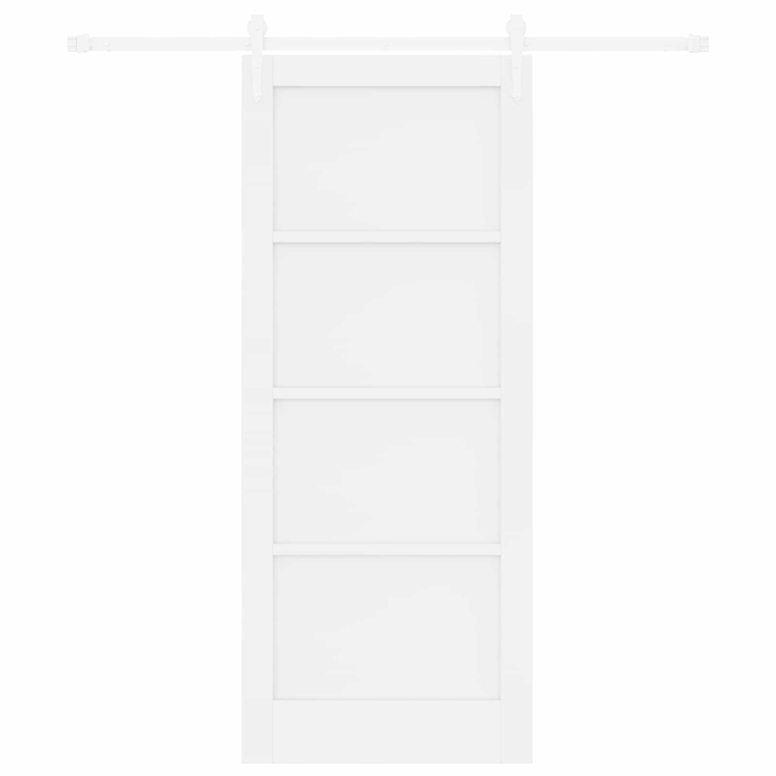 Klizna vrata ORKDAL Bijela 83 x 202 cm Masivna borovina