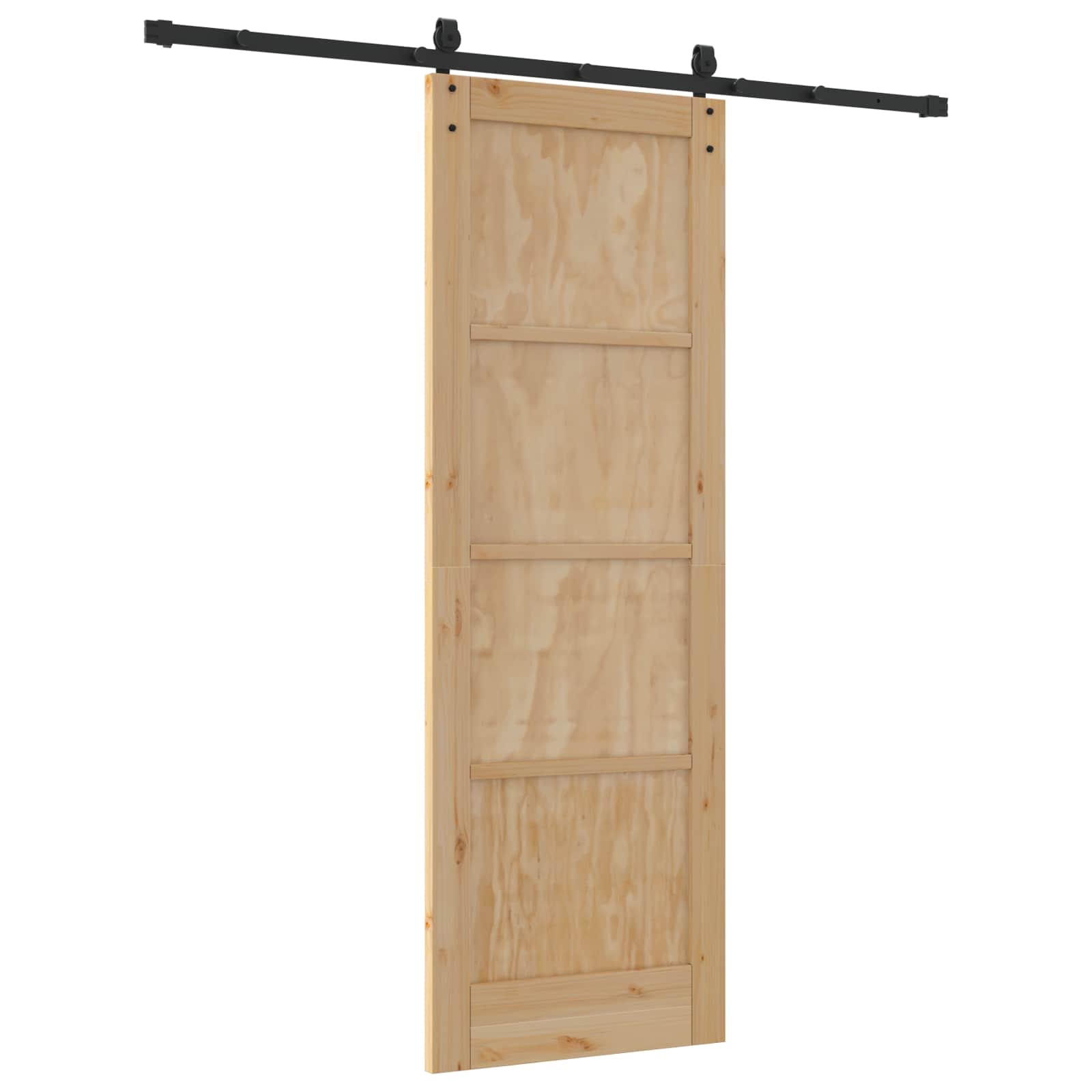 Klizna vrata ORKDAL Prirodna i crna 73,5 x 211 cm