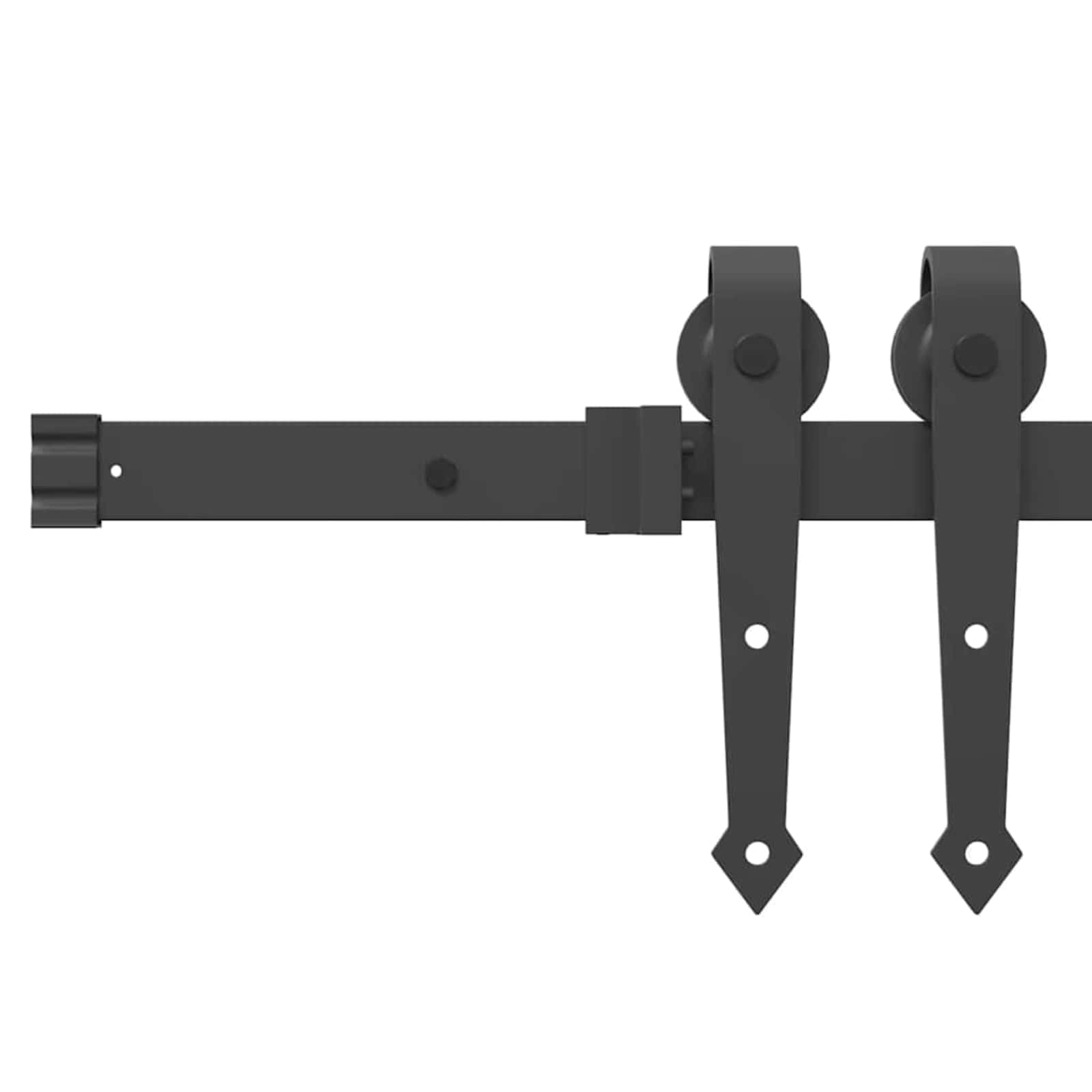 Klizna vrata ORKDAL Prirodna i crna 83 x 232 cm