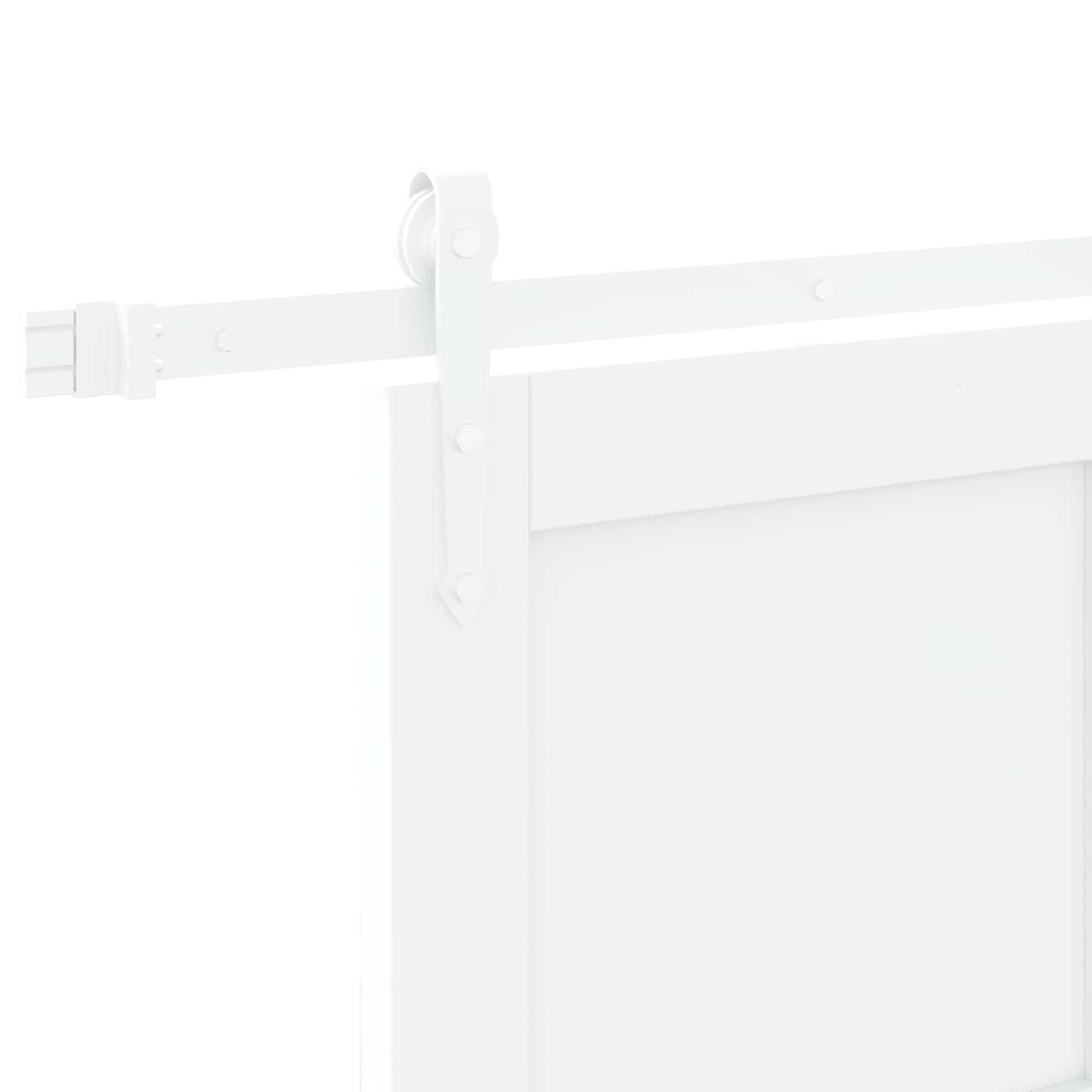 Klizna vrata ORKDAL Bijela 83 x 202 cm Masivna borovina