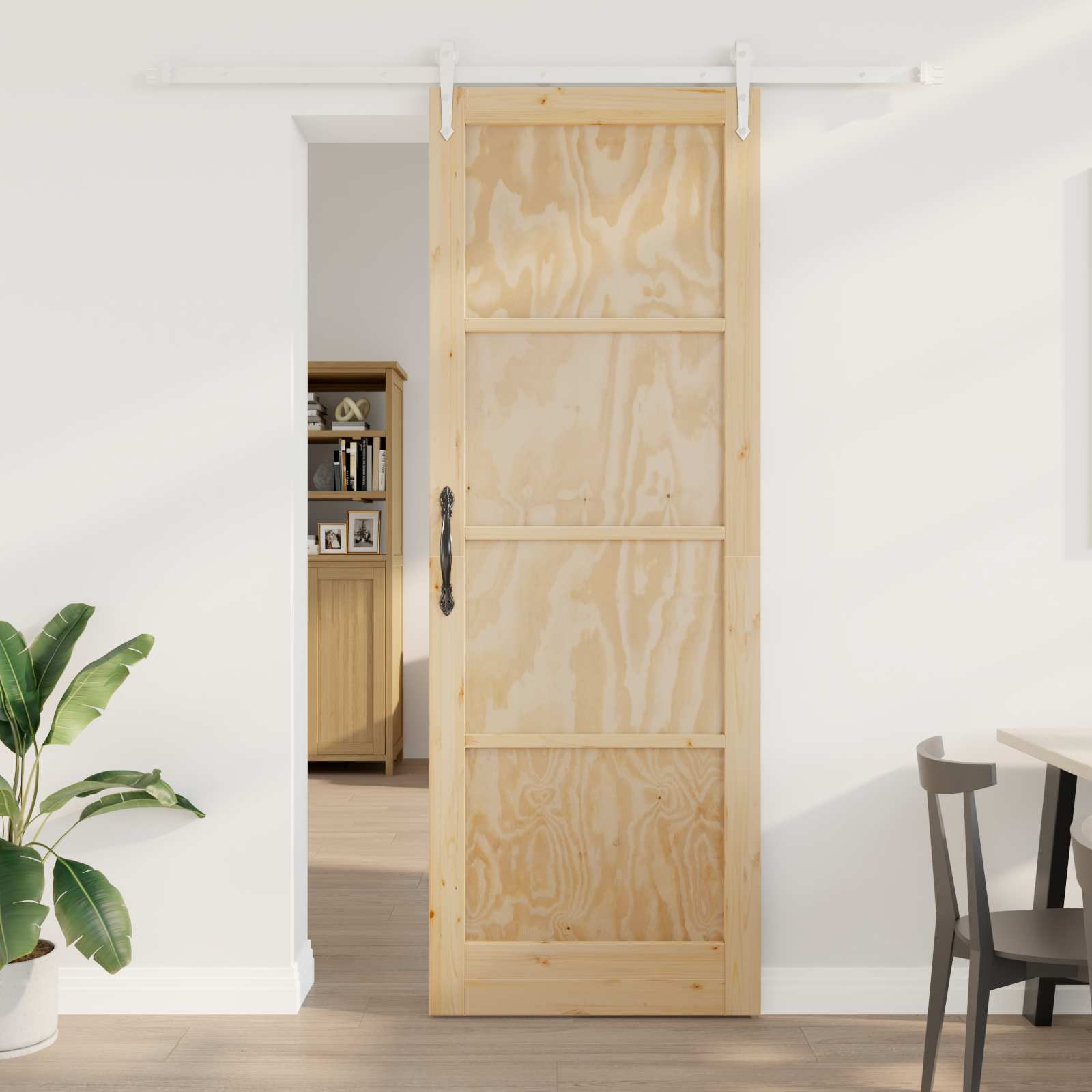 Klizna vrata ORKDAL Prirodna i bijela 83 x 232 cm