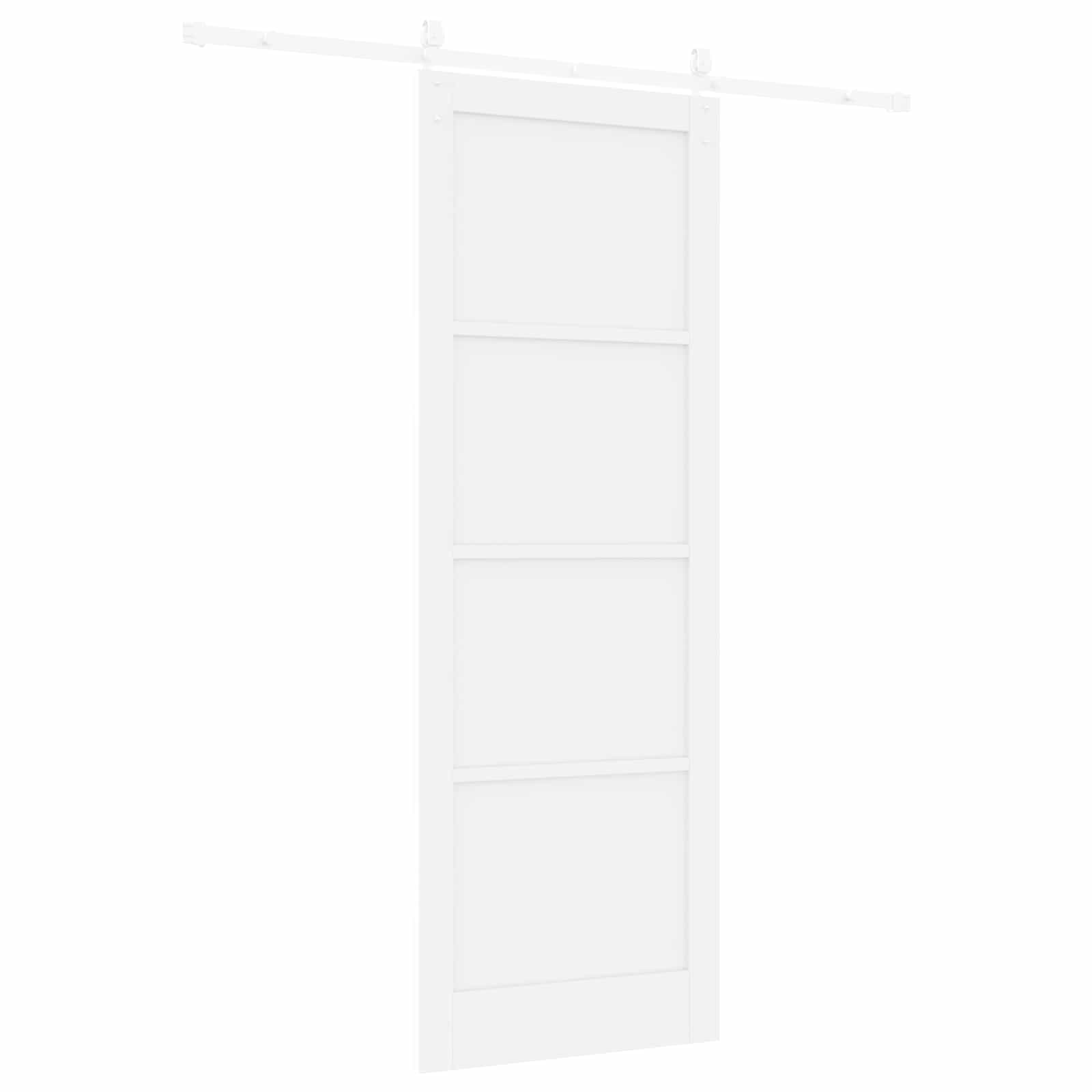Klizna vrata ORKDAL Bijela 83 x 232 cm Masivna borovina