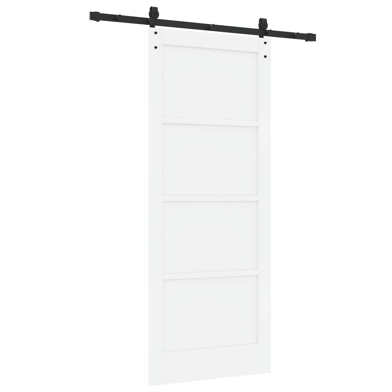 Klizna vrata ORKDAL Bijela 83 x 202 cm Masivna borovina