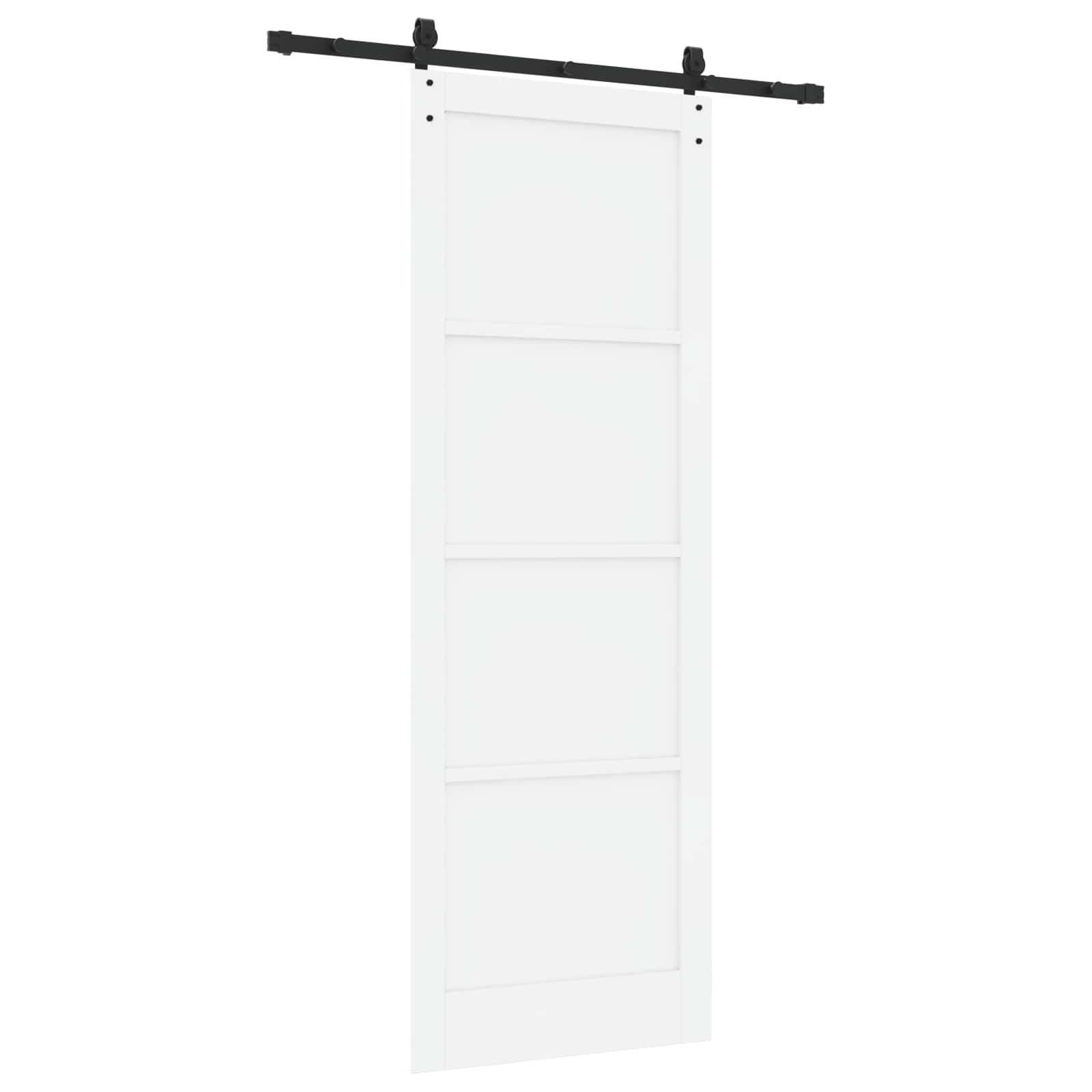 Klizna vrata ORKDAL Bijela 83 x 232 cm Masivna borovina