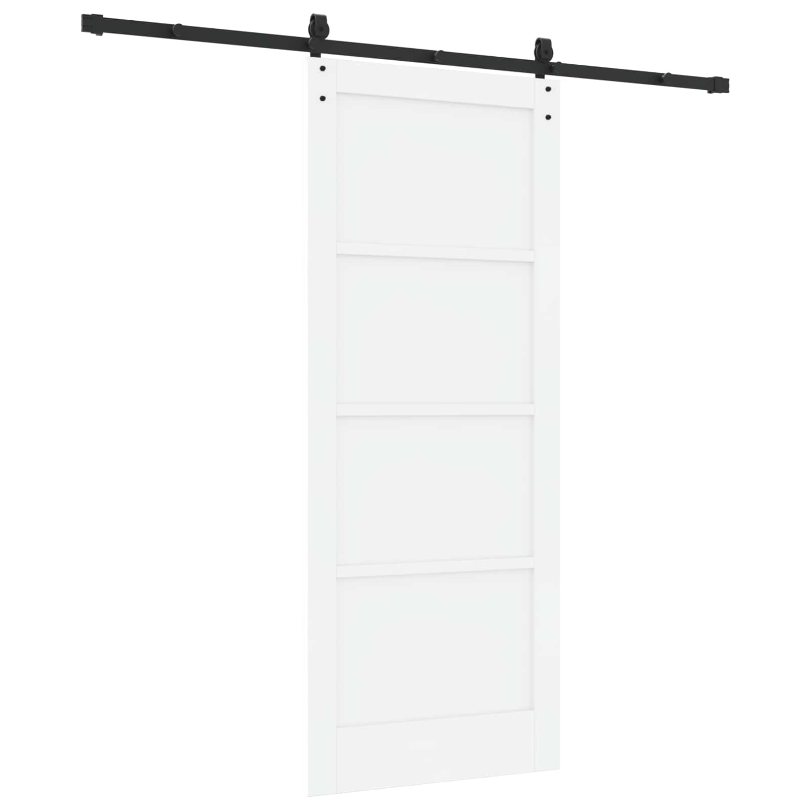 Klizna vrata ORKDAL Bijela 83 x 202 cm Masivna borovina