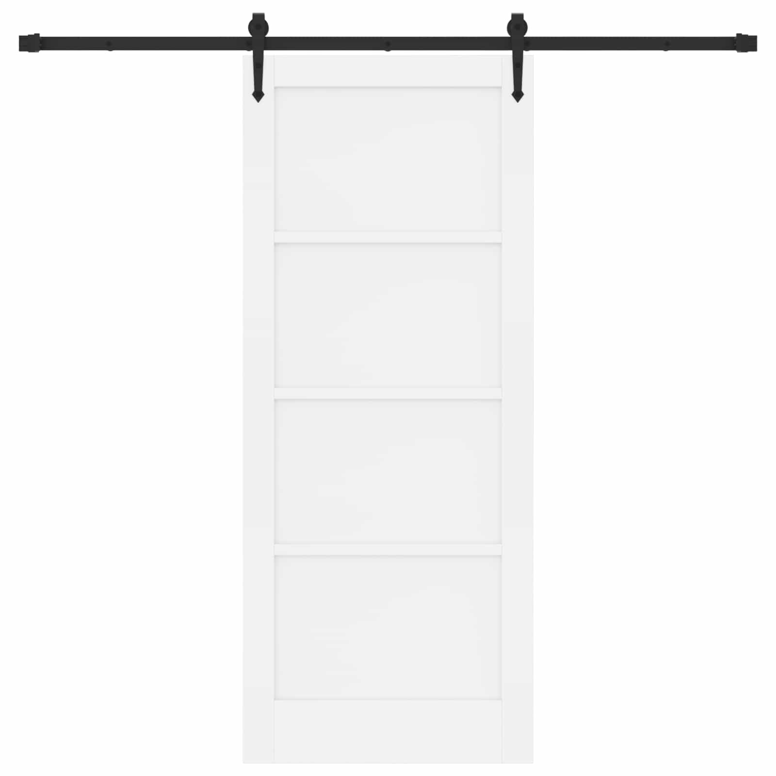 Klizna vrata ORKDAL Bijela 83 x 202 cm Masivna borovina