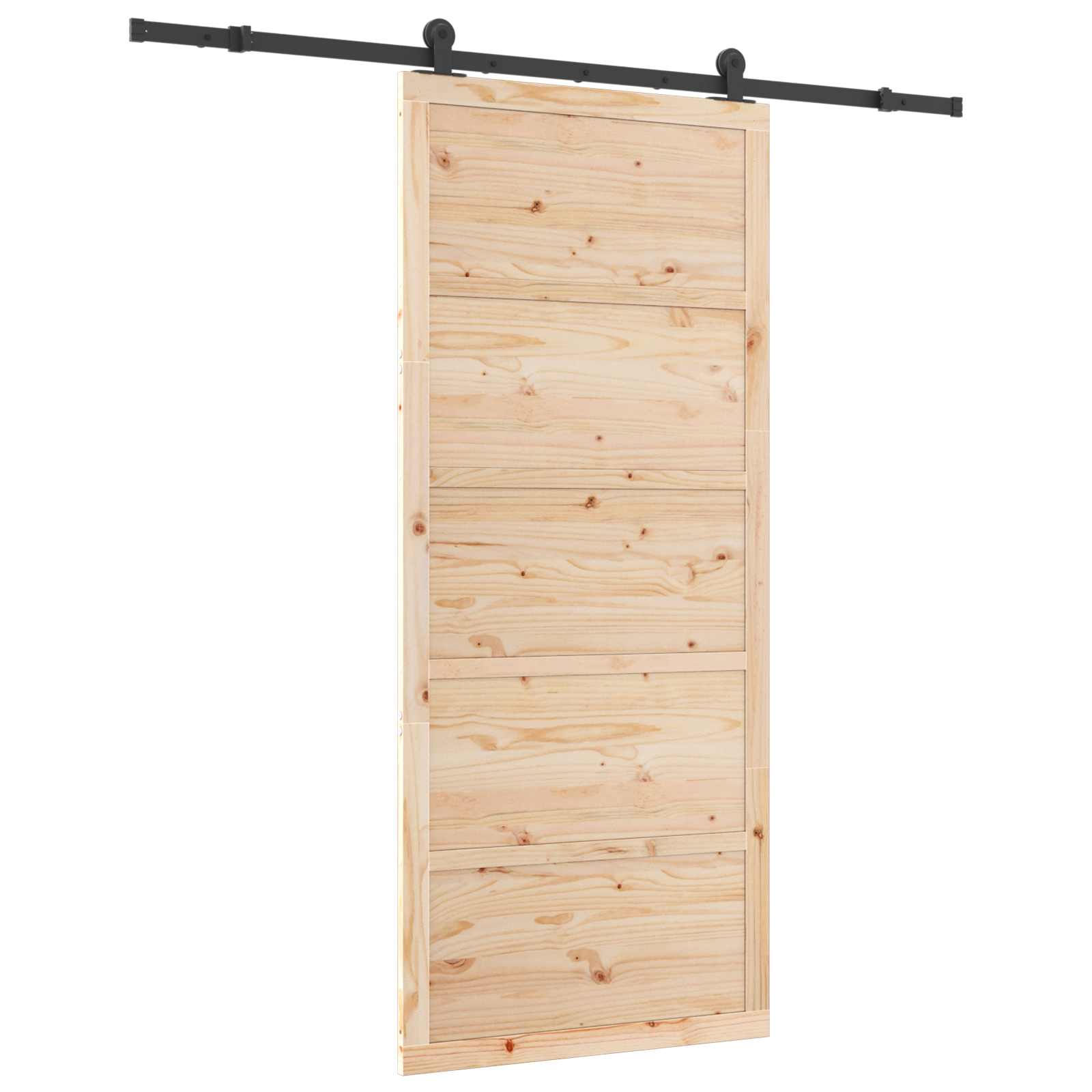 Klizna vrata Prirodna 90 x 208 cm Masivna borovina