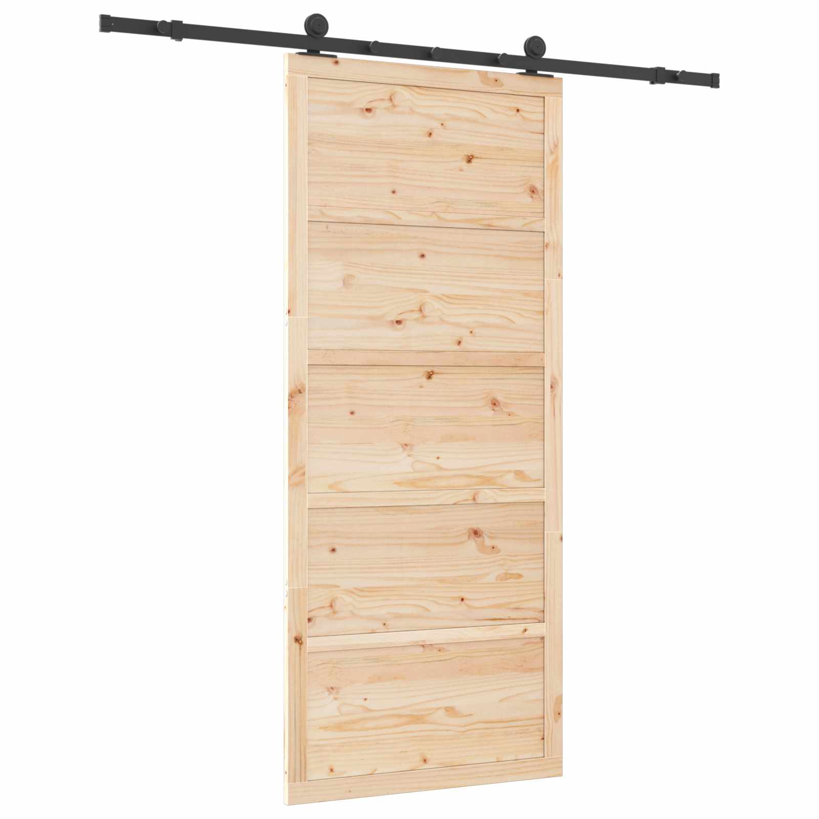 Klizna vrata Prirodna 90 x 208 cm Masivna borovina