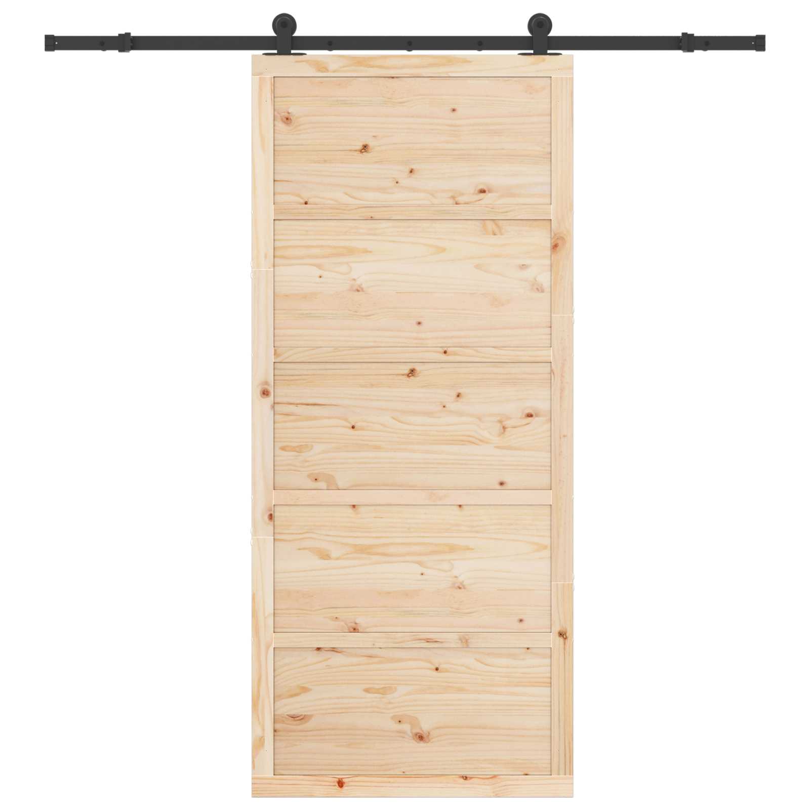 Klizna vrata Prirodna 90 x 208 cm Masivna borovina