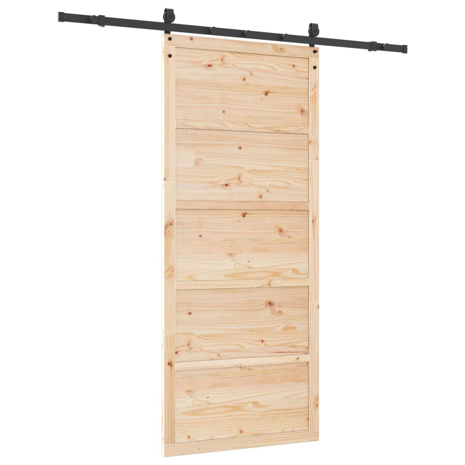 Klizna vrata Prirodna 90 x 208 cm Masivna borovina