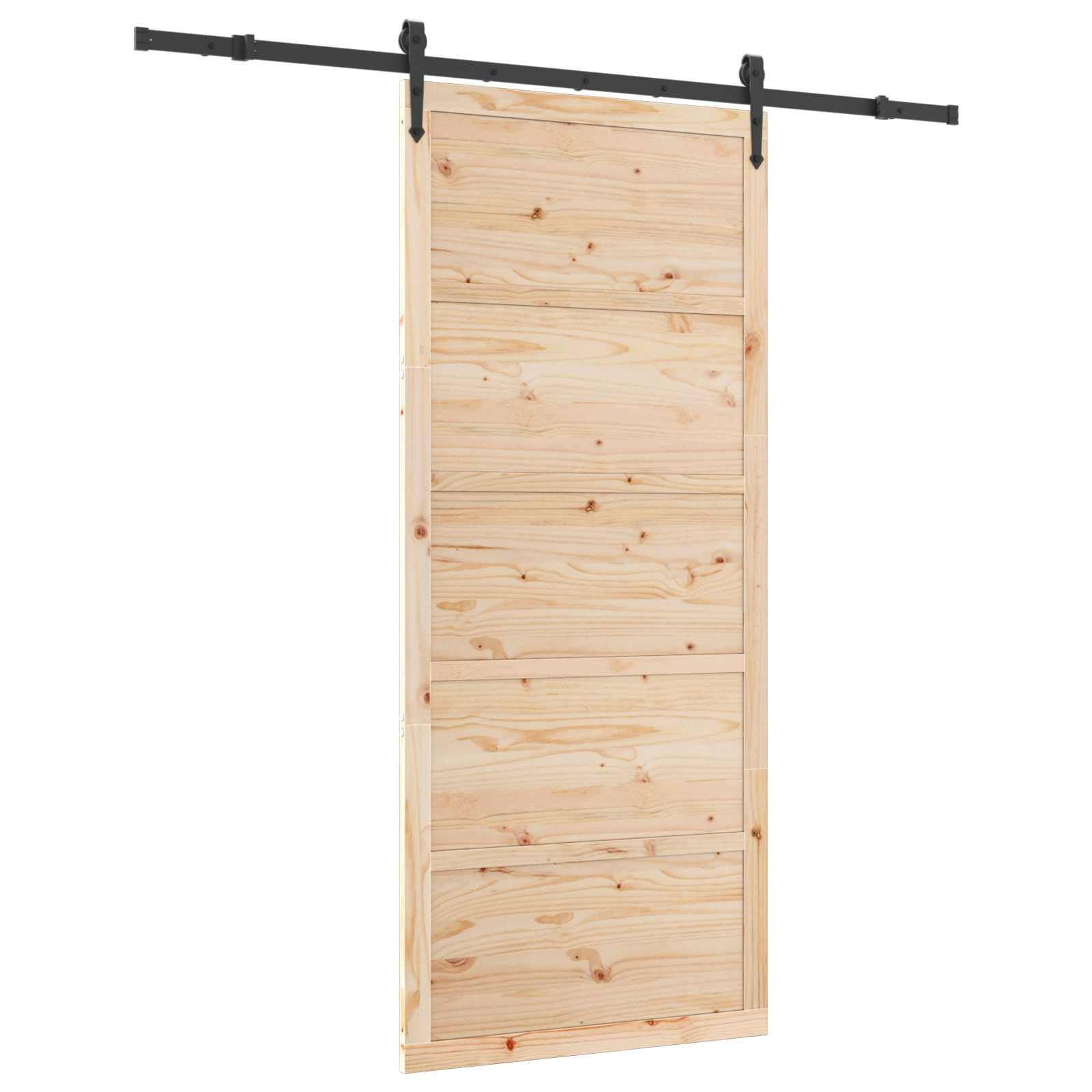 Klizna vrata Prirodna 80 x 208 cm Masivna borovina