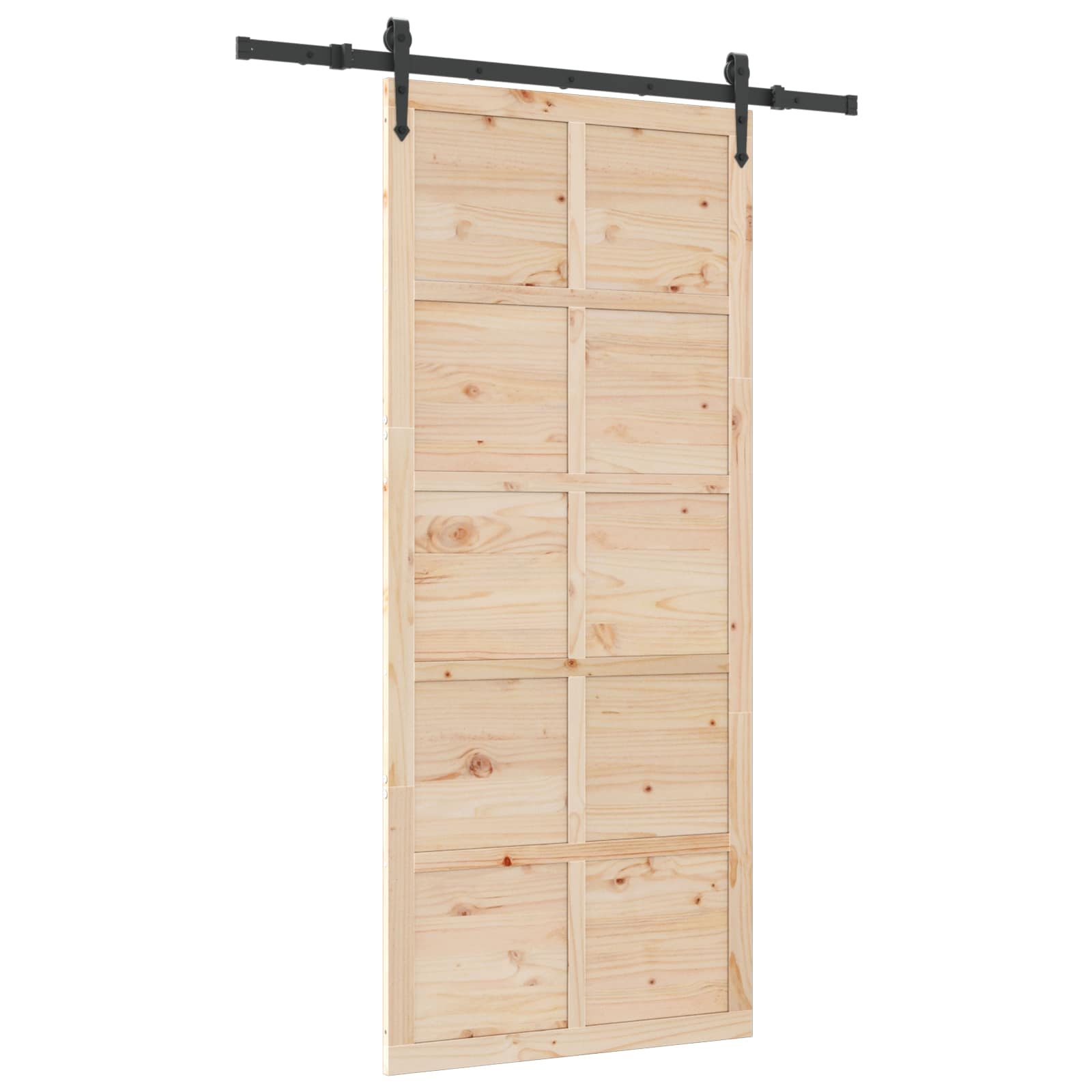 Klizna vrata Prirodna 80 x 208 cm Masivna borovina