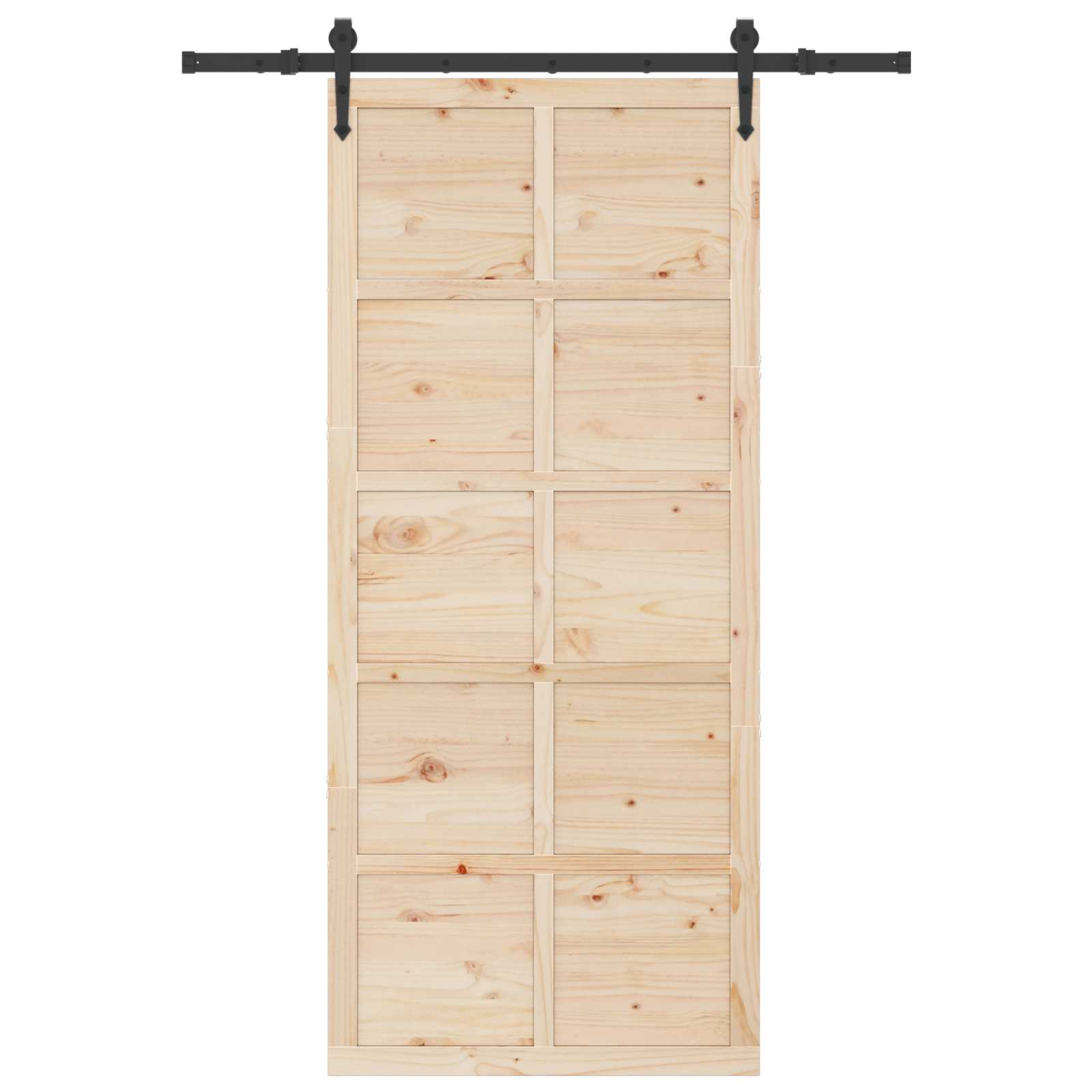 Klizna vrata Prirodna 80 x 208 cm Masivna borovina