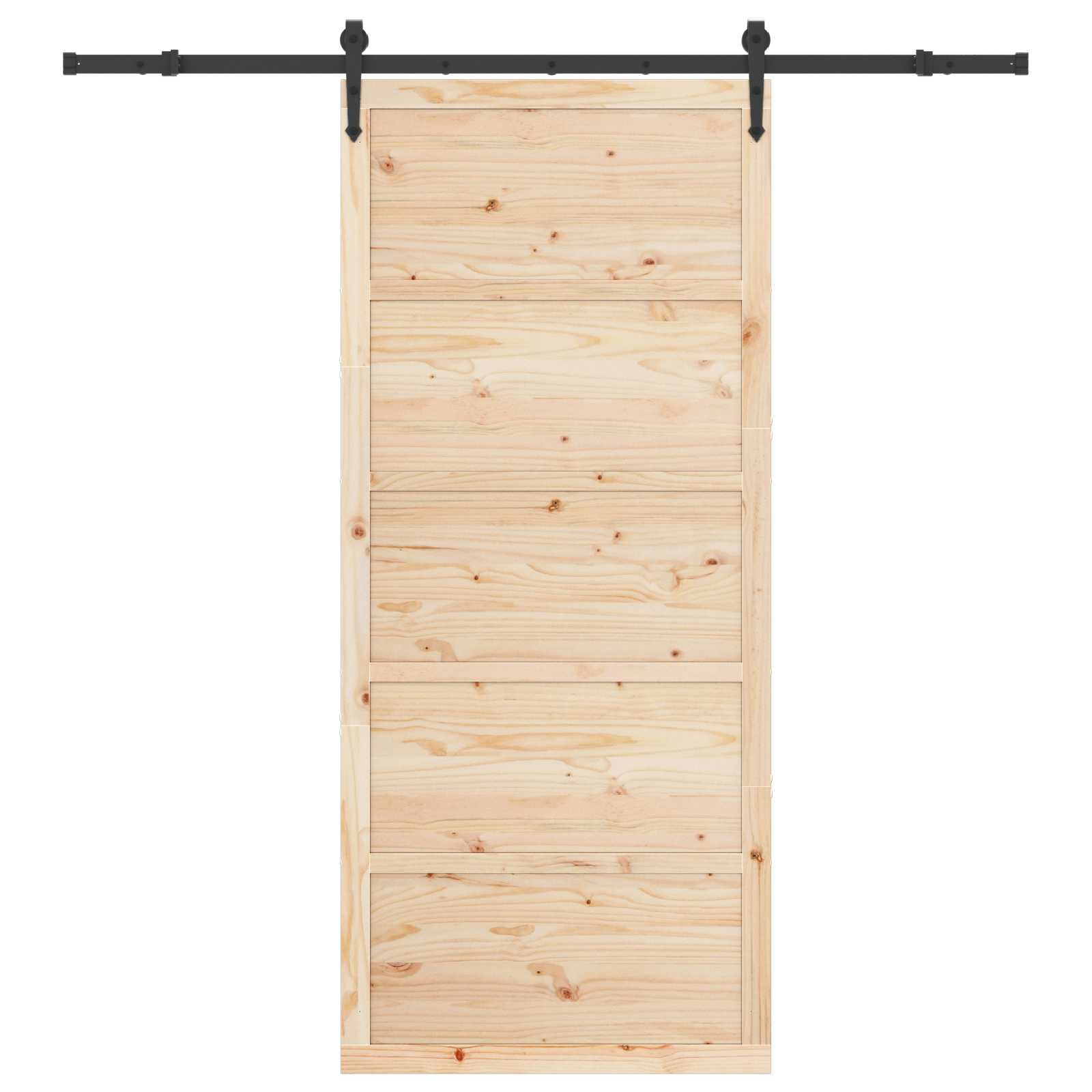 Klizna vrata Prirodna 100 x 208 cm Masivna borovina