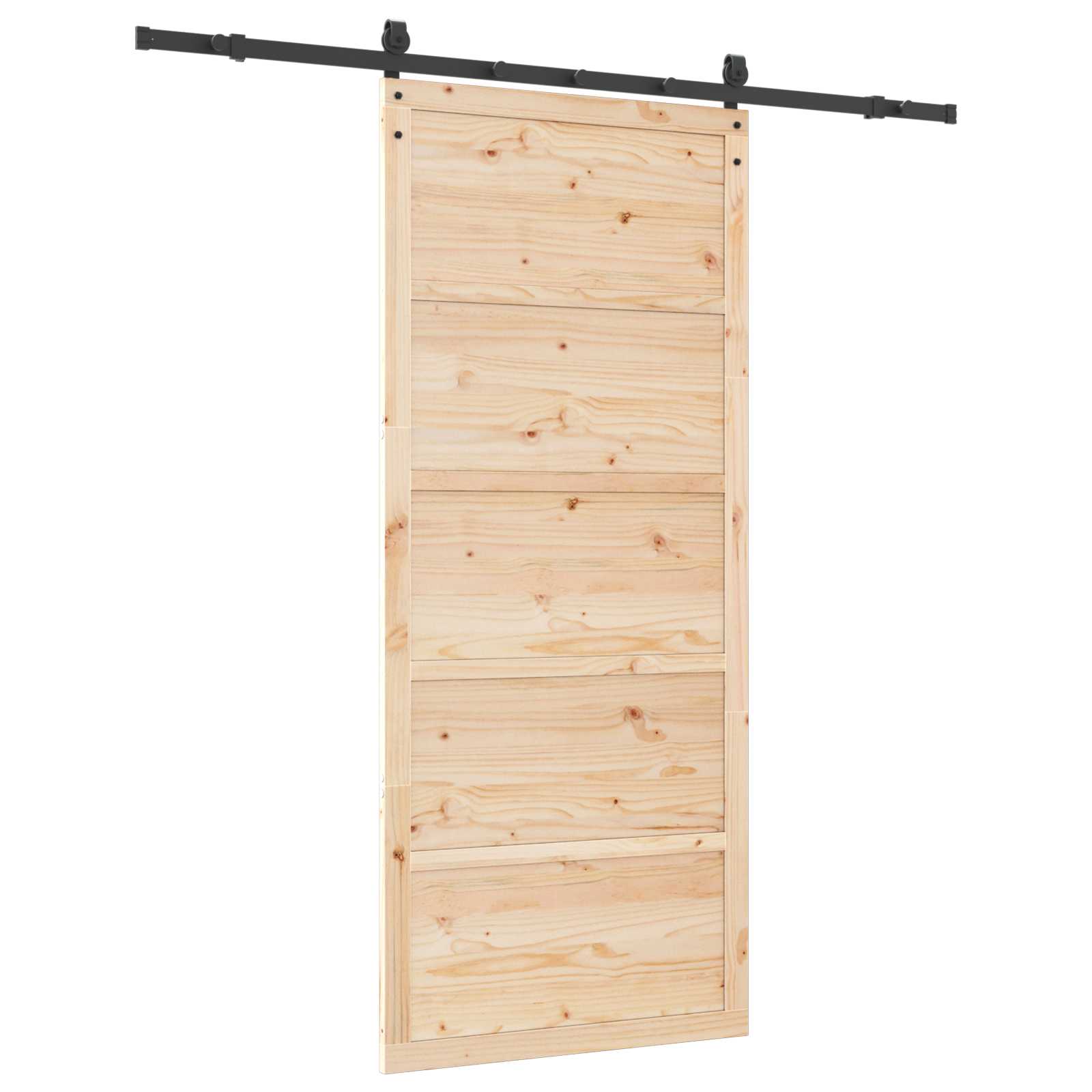 Klizna vrata Prirodna 100 x 208 cm Masivna borovina