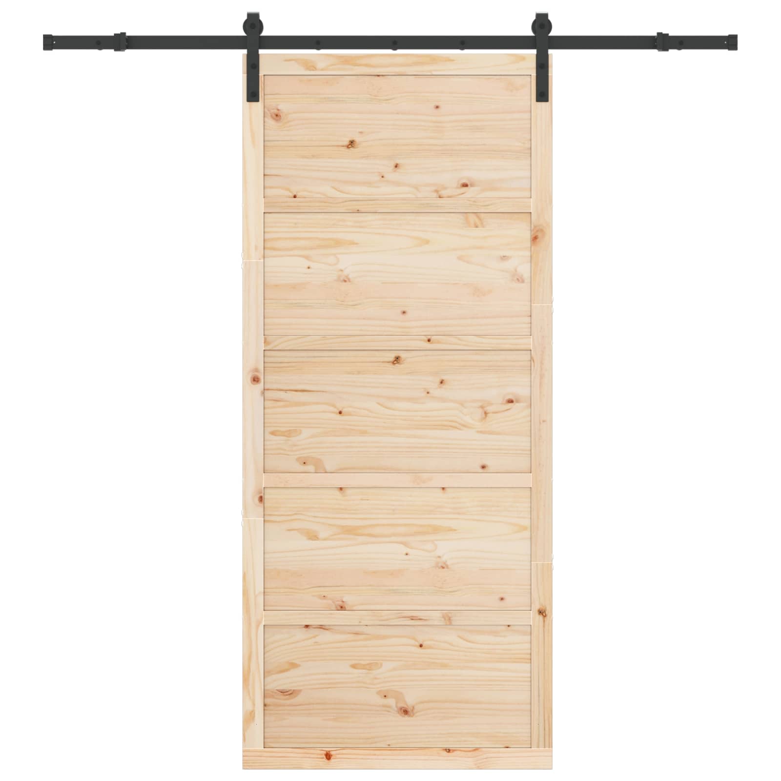 Klizna vrata Prirodna 90 x 208 cm Masivna borovina