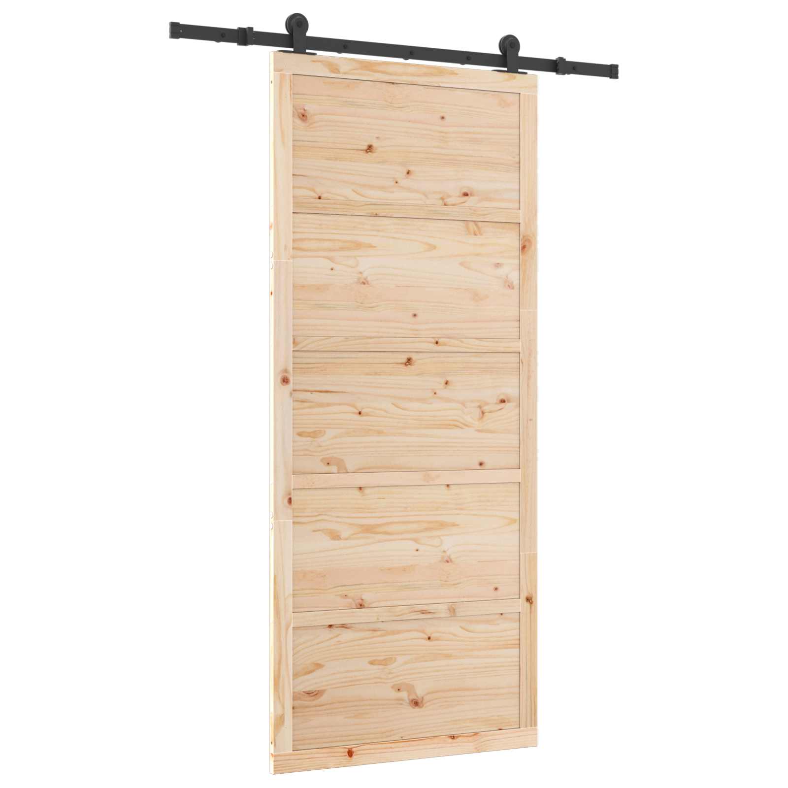 Klizna vrata Prirodna 80 x 208 cm Masivna borovina