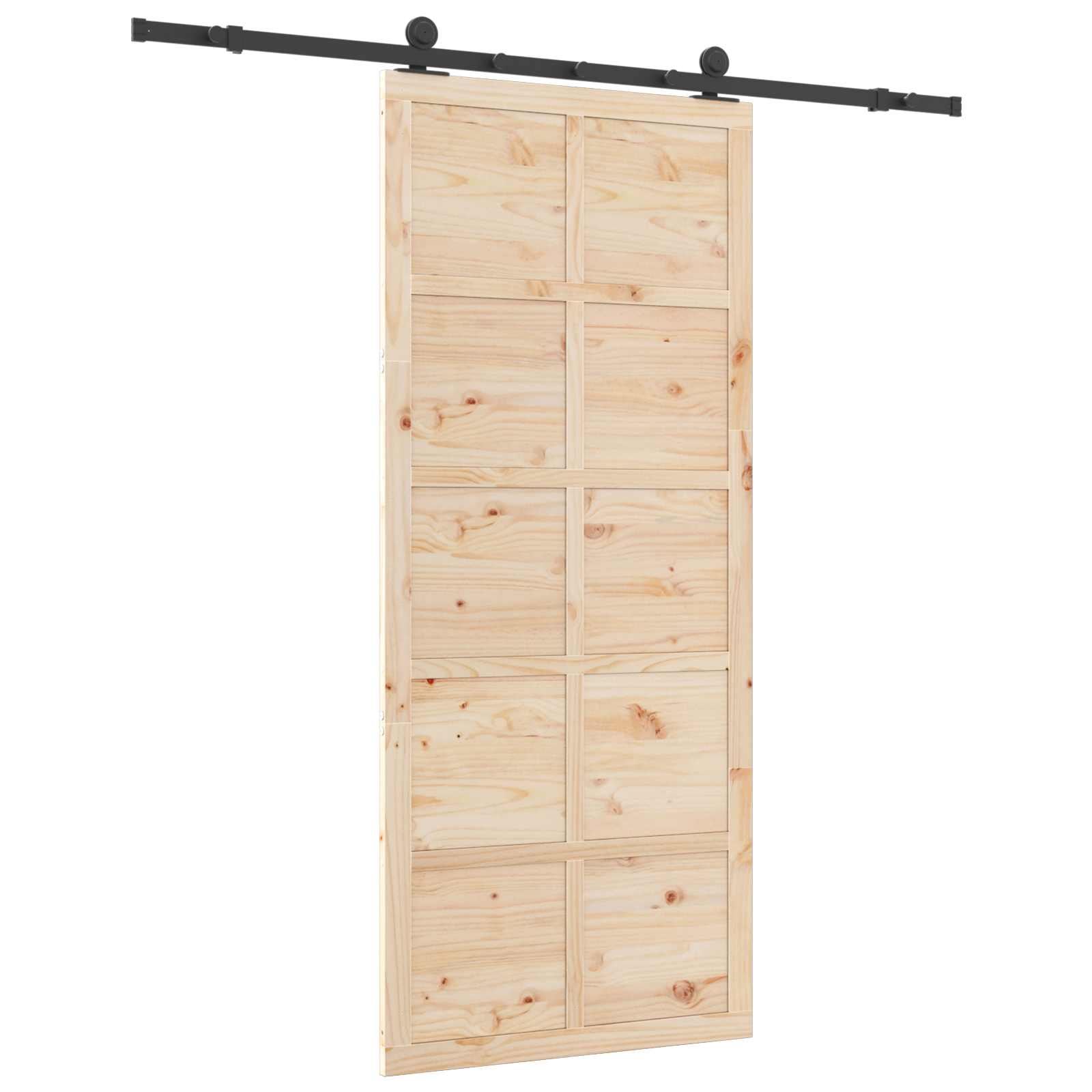 Klizna vrata Prirodna 80 x 208 cm Masivna borovina