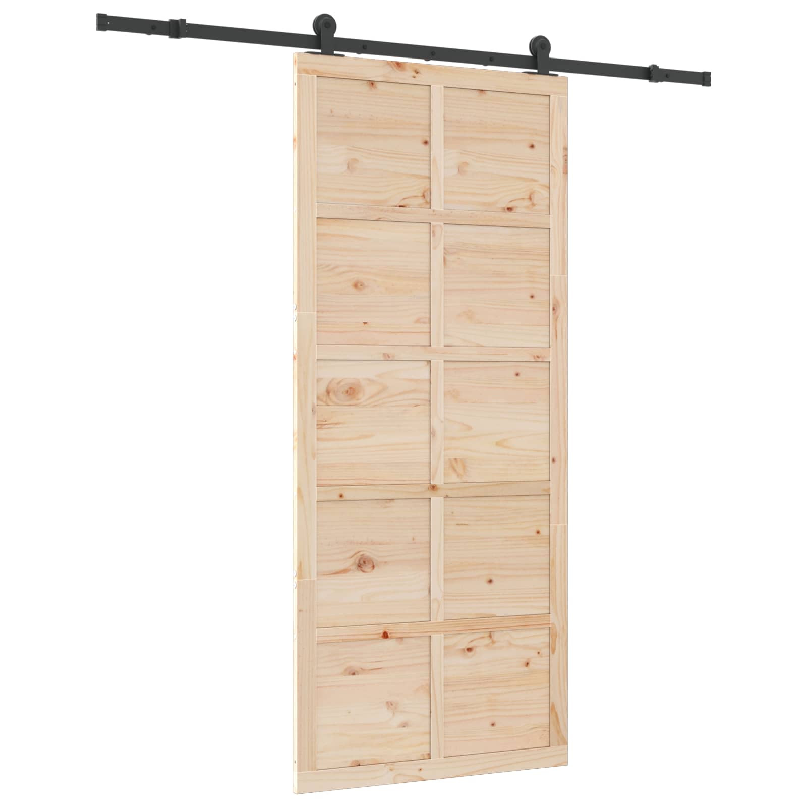 Klizna vrata Prirodna 90 x 208 cm Masivna borovina